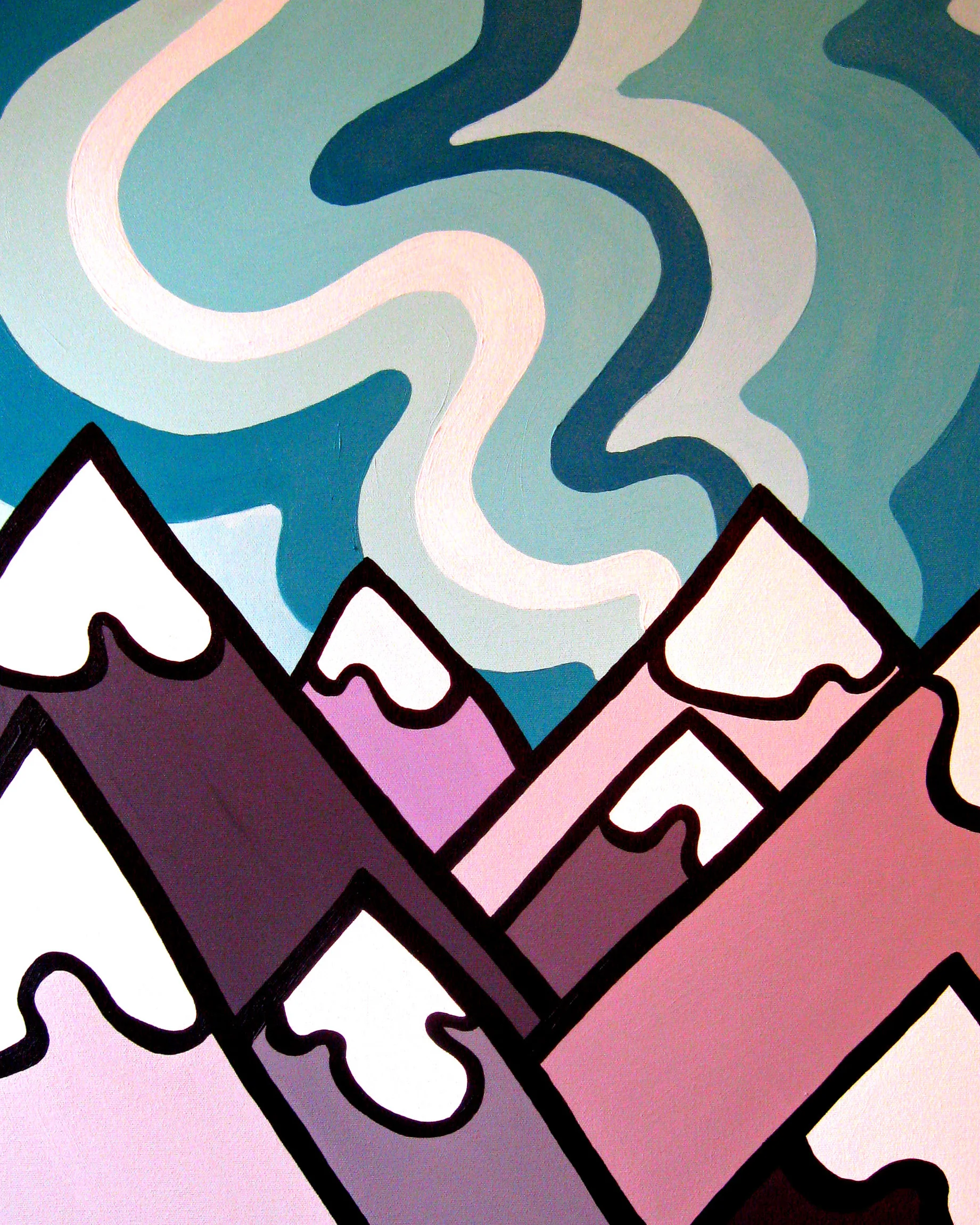 TItle: The Pass, 2011 Size: 24" x 20" Acrylic on Canvas SOLD
