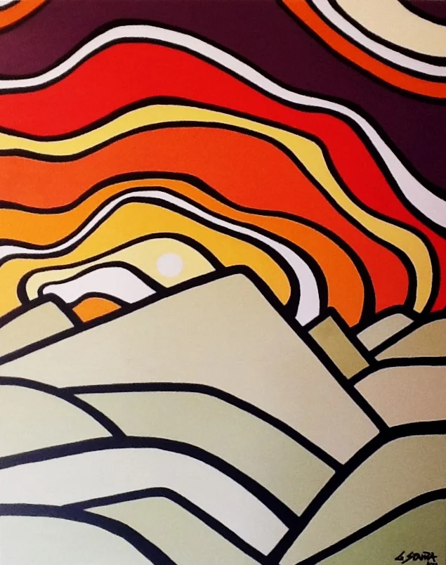 Title: Chopaka Grasslands, 2012 Size: 30" x 24" Acrylic on Canvas SOLD