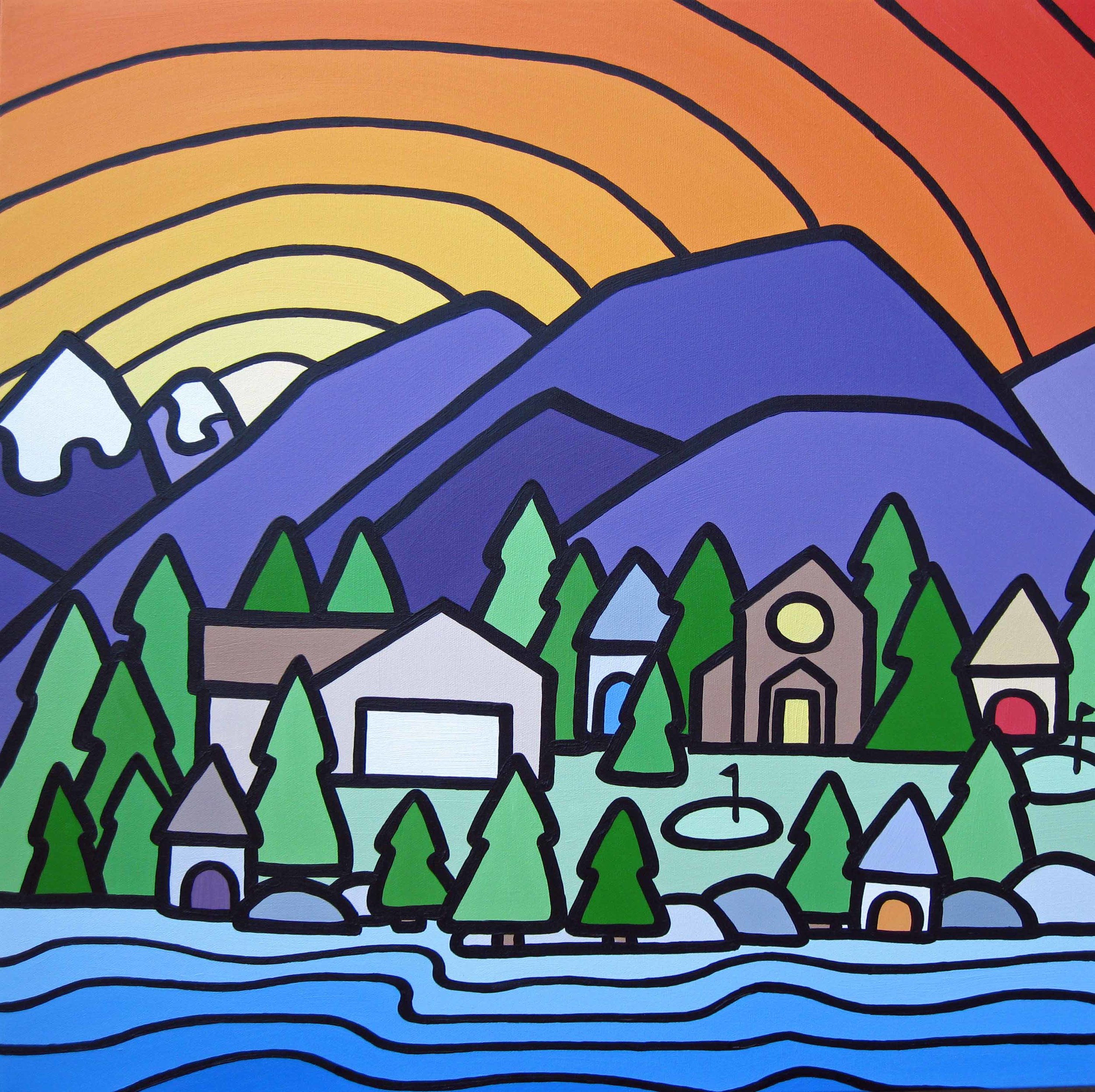 Title: A Seymour Wedding Size: 24" x 24" Acrylic on Canvas SOLD
