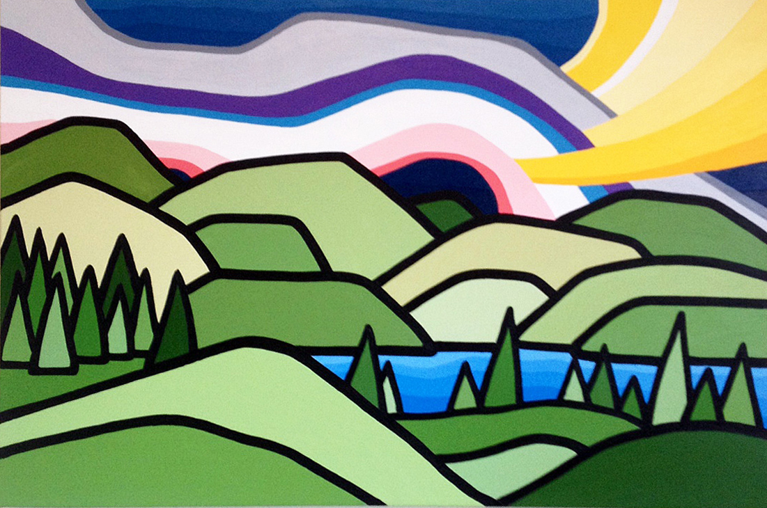 Title: April Size: 24" x 36" Acrylic on Canvas SOLD