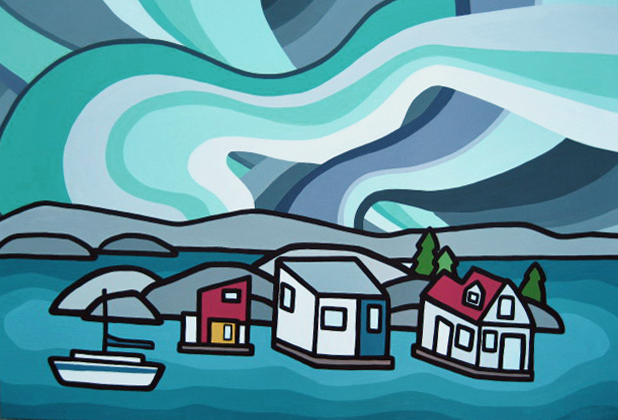 Title: The Song I Live By, 2013 Size: 24" x 36" acrylic on canvas SOLD - COMMISSION