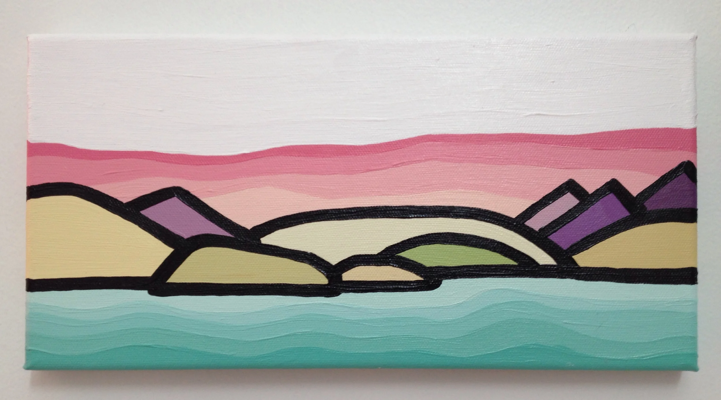 New painting! 'Summer Morning' 6"x12" acrylic on canvas $75