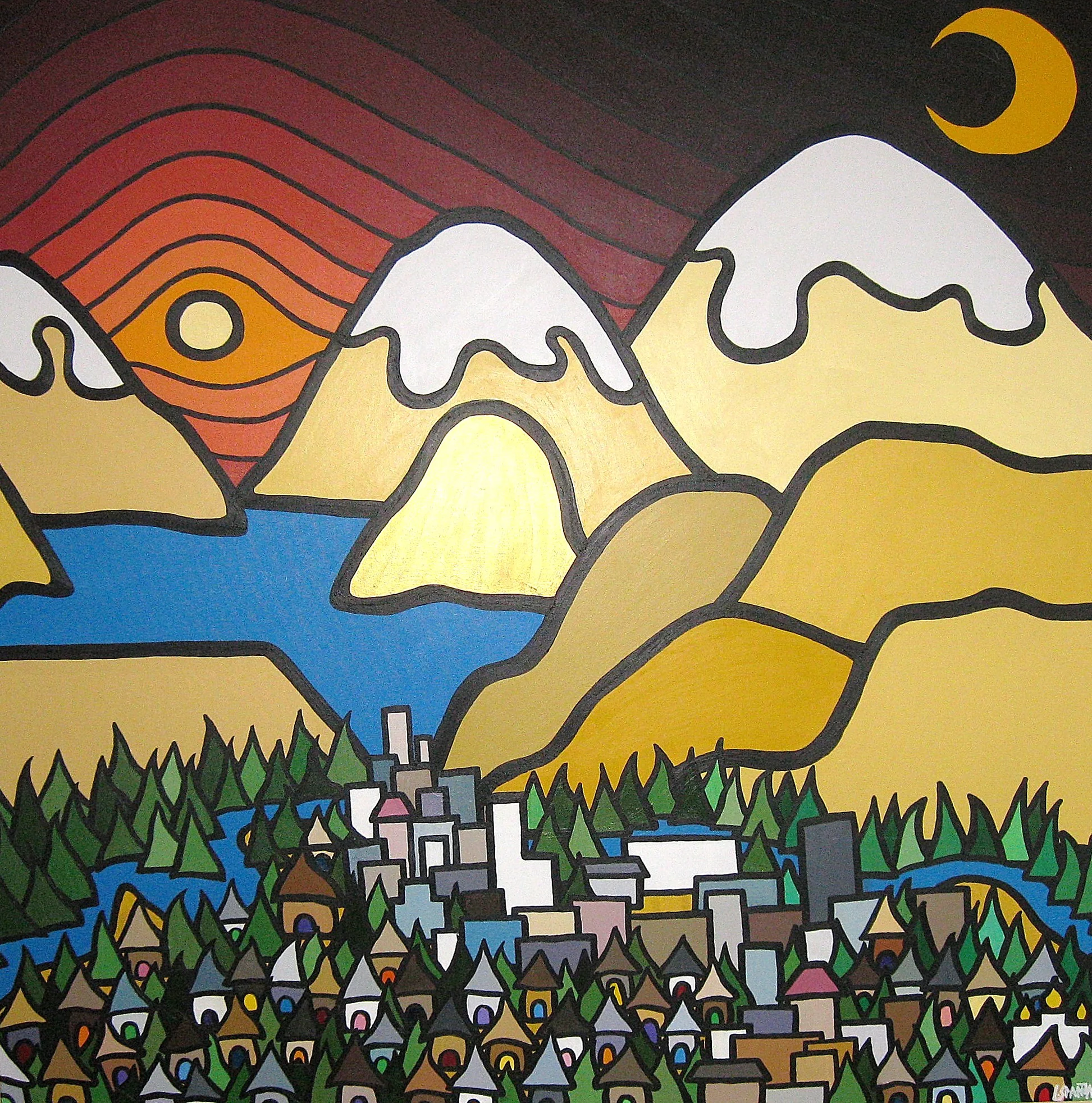 'Kelowna' 48"x48" SOLD