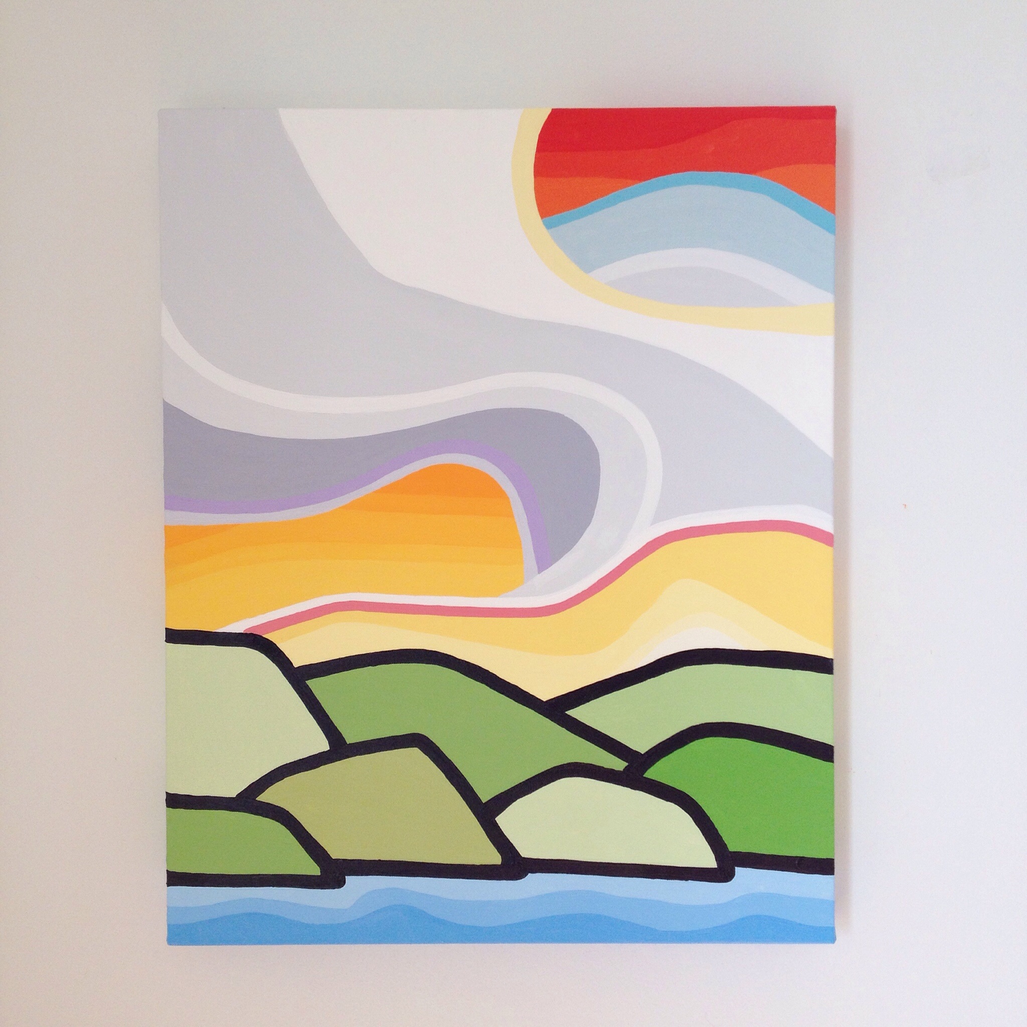 'The First Swim' 20"x16" SOLD