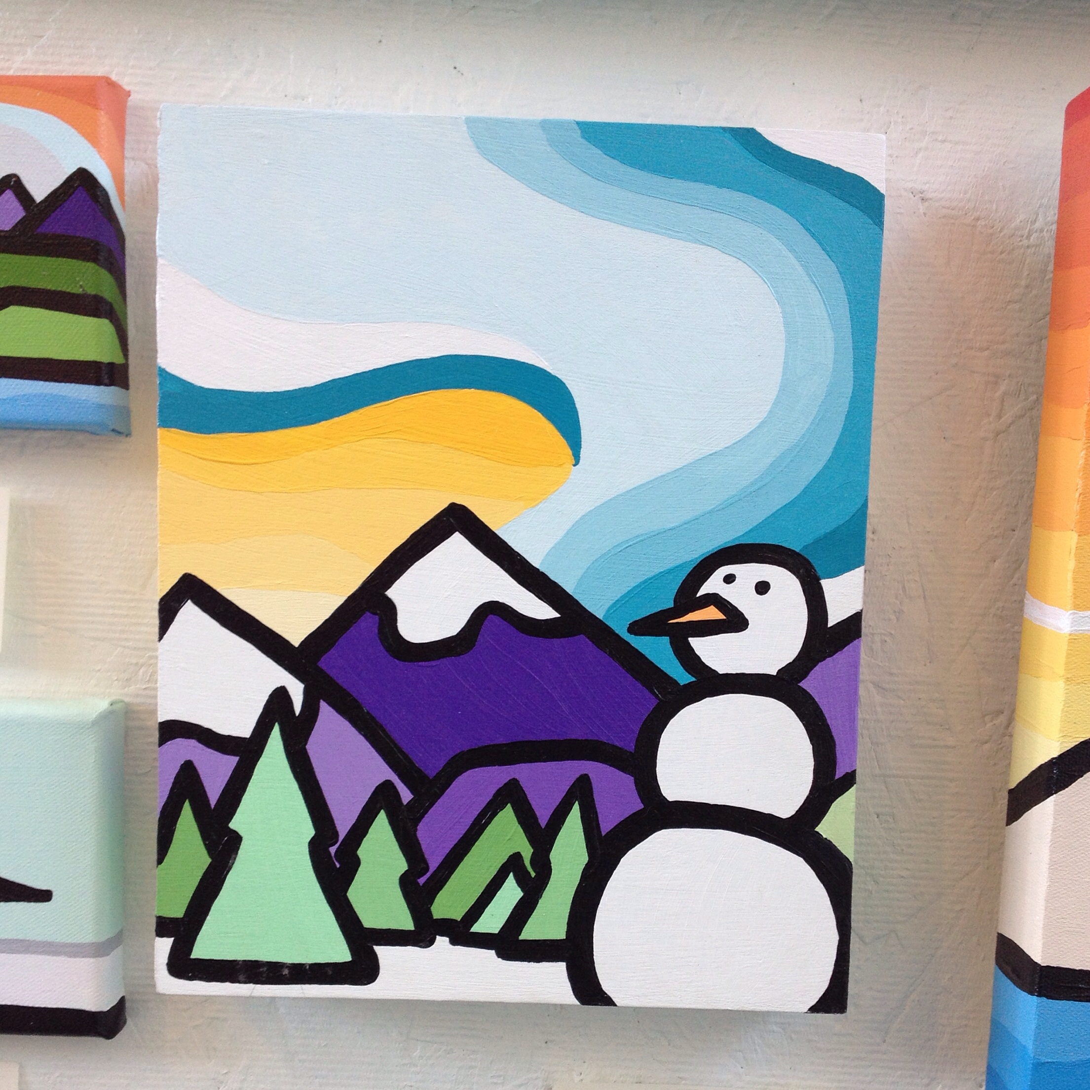 'The Snowman' 10"x8" SOLD