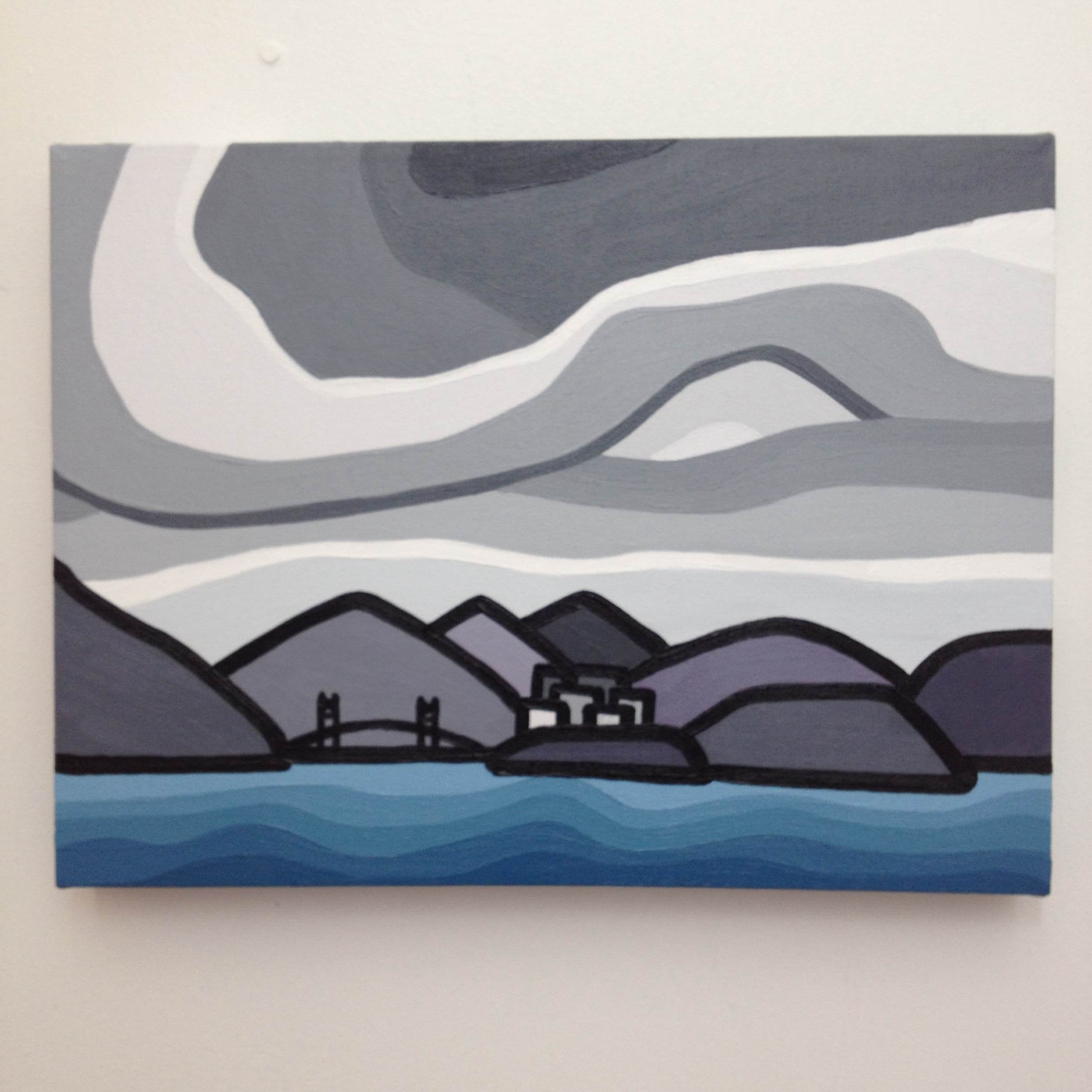 Title: Cloudy Day Size: 16" x 20" acrylic on canvas SOLD