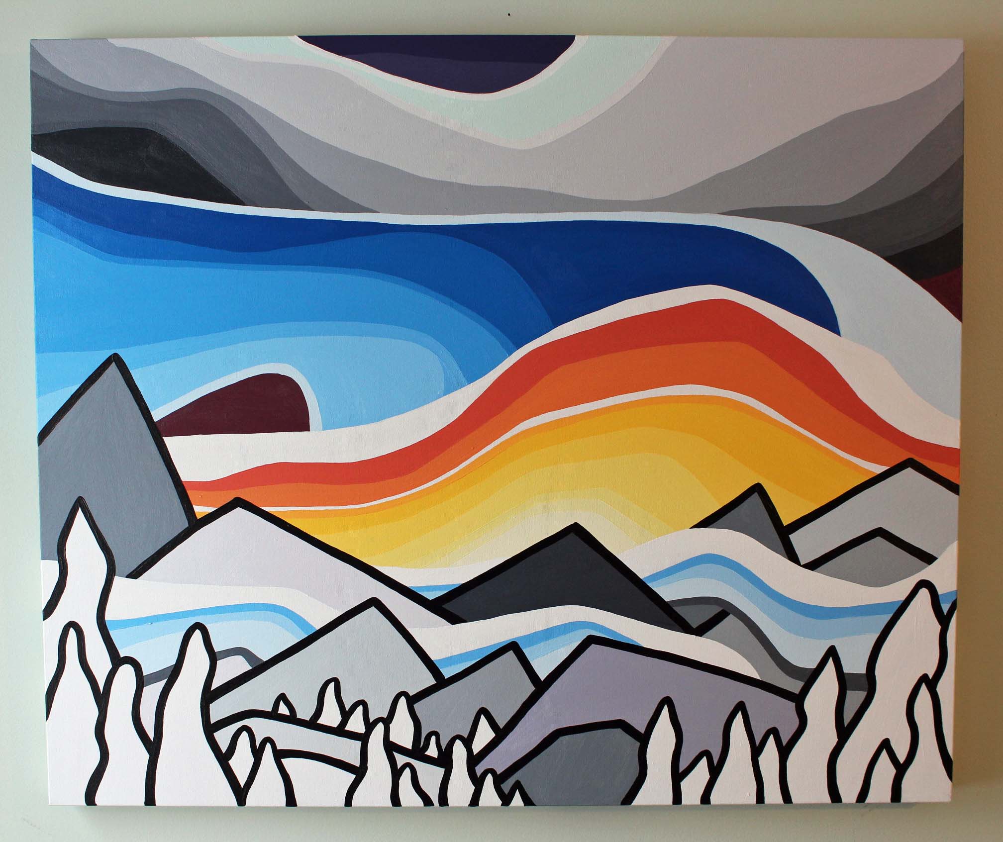 Title: A Day Off Size: 30" x 36" acrylic on canvas SOLD