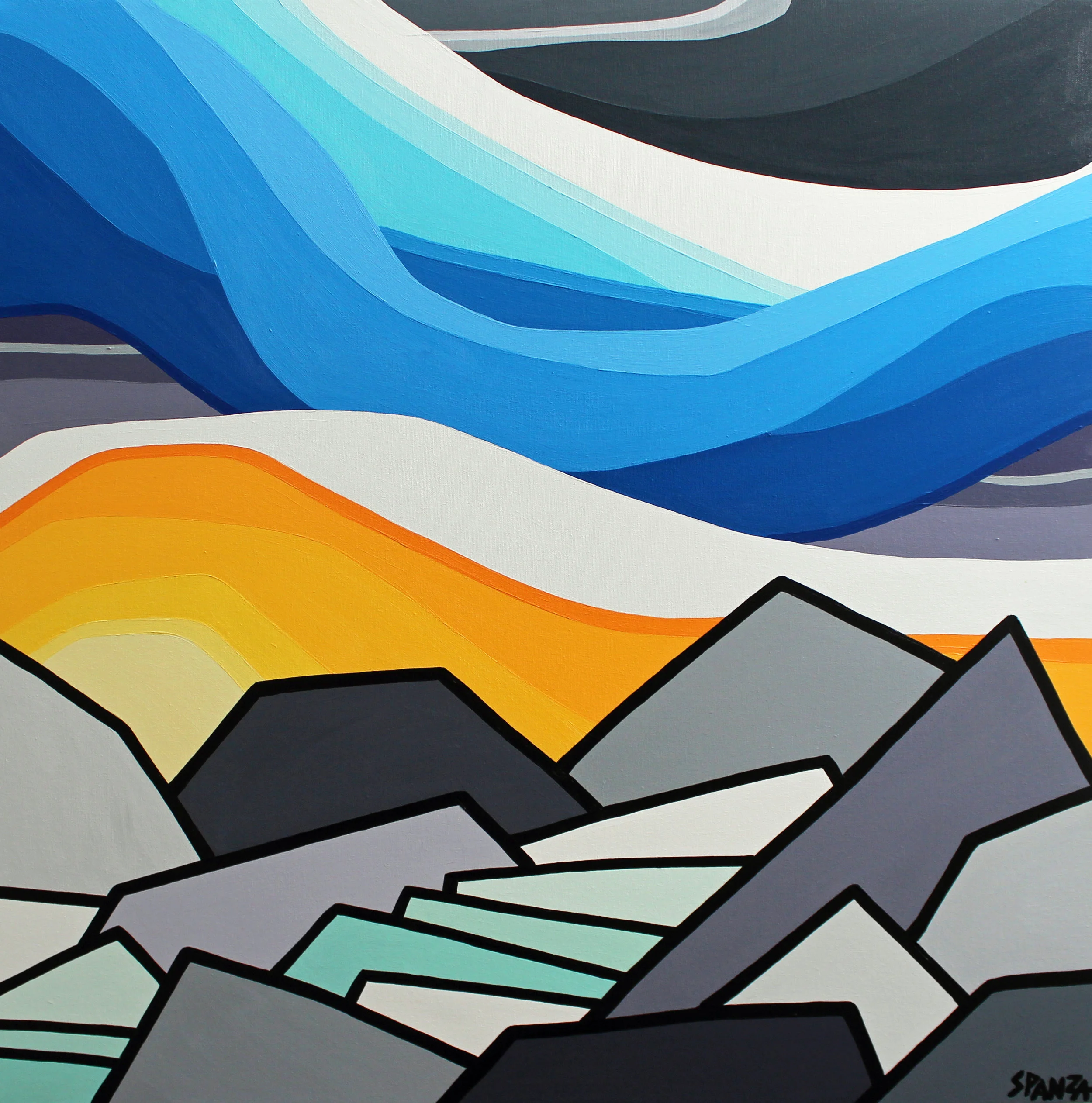 Made It to the Glacier 30" x 30"