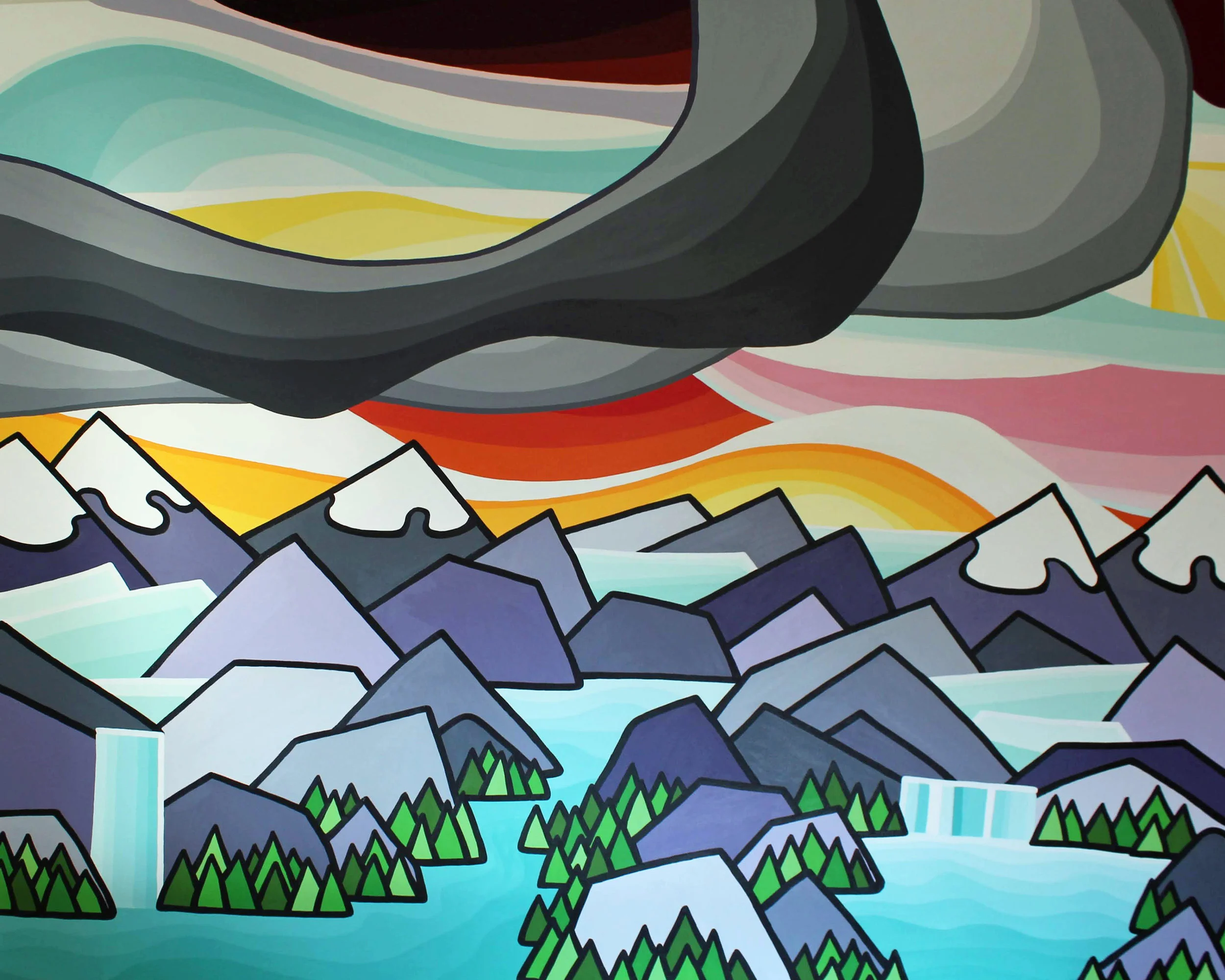 Title: A Love of the Mountains II 48” x 60”