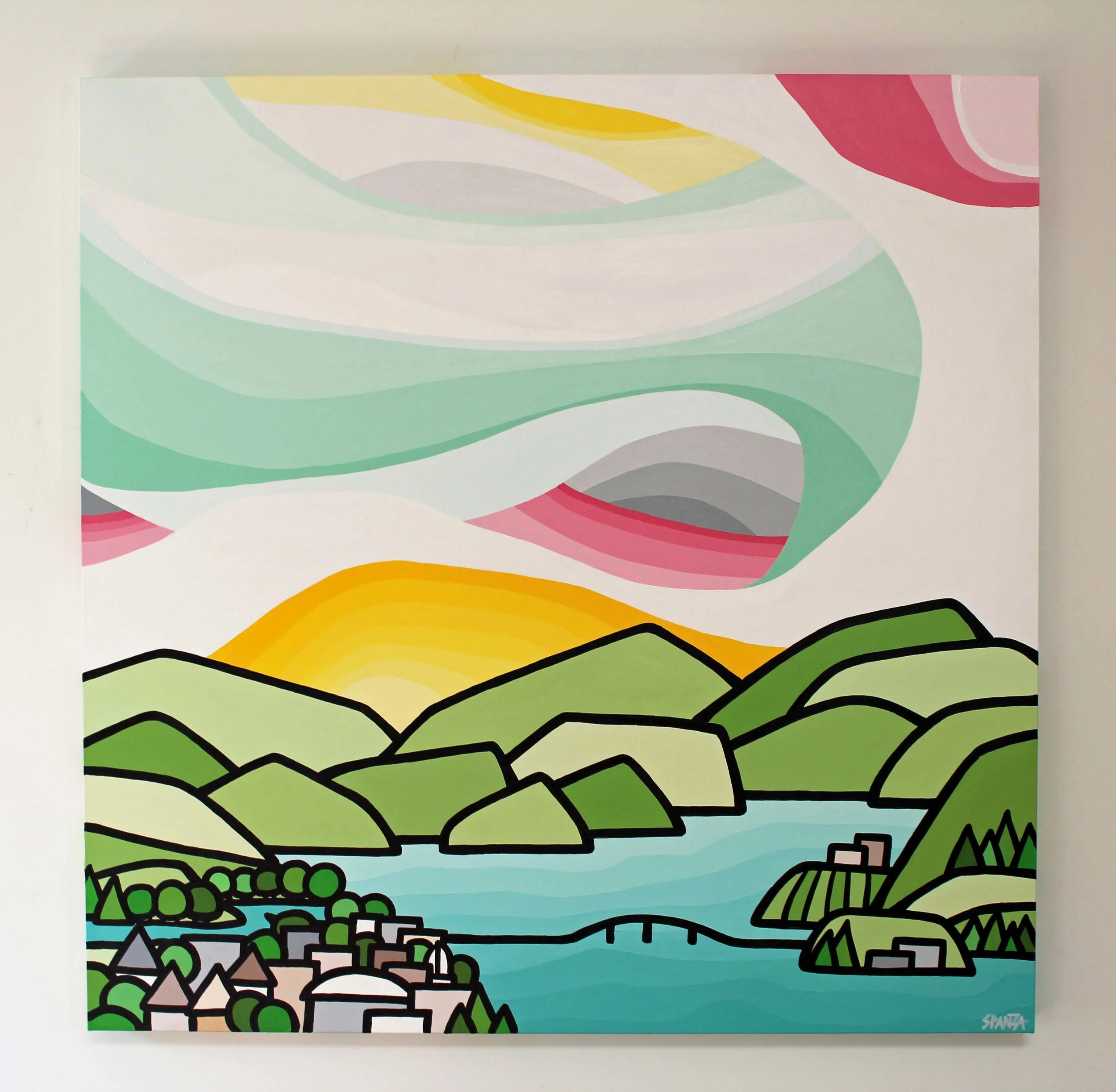 Title: View from Knox 36” x 36”