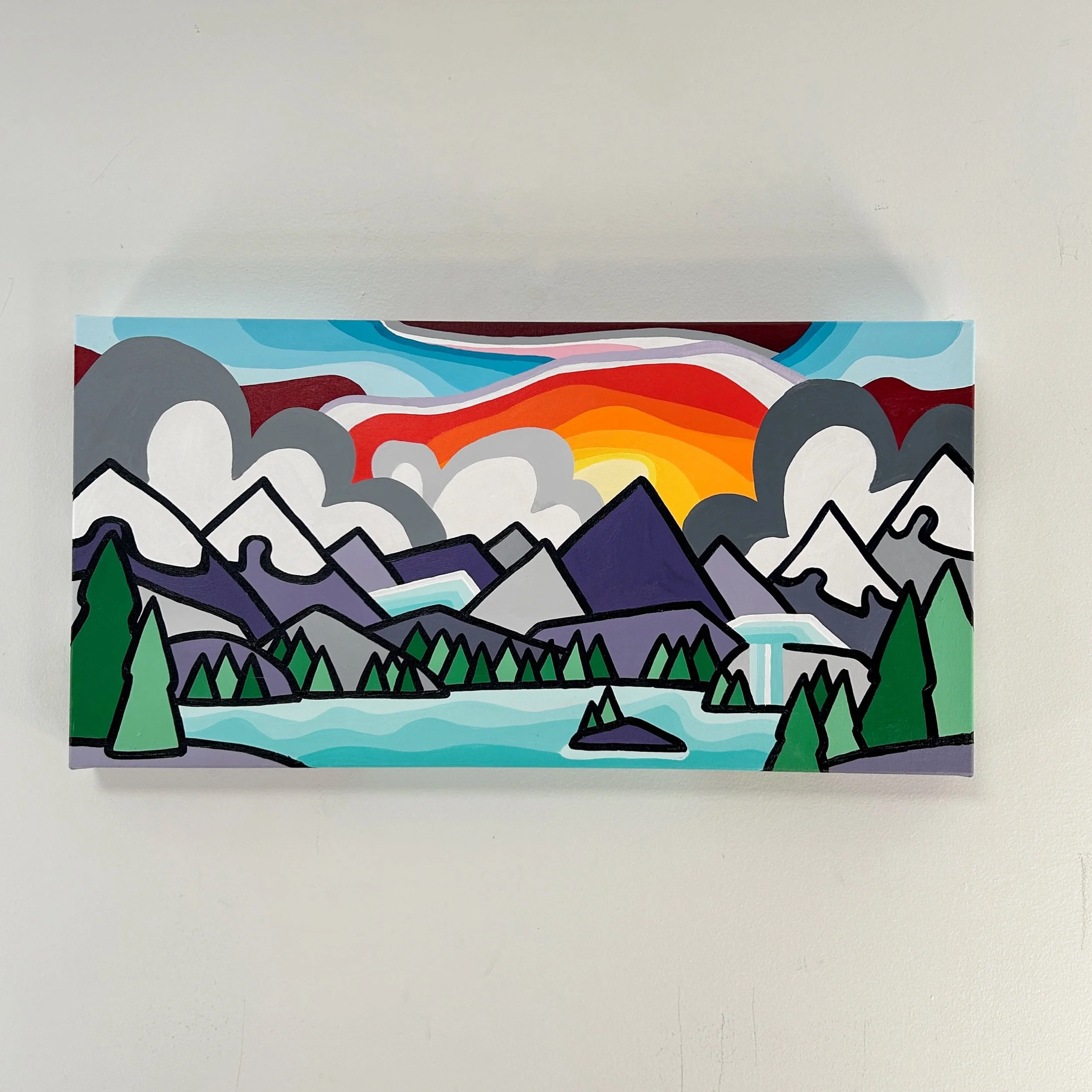 Mountains, Glaciers and a Waterfall 12