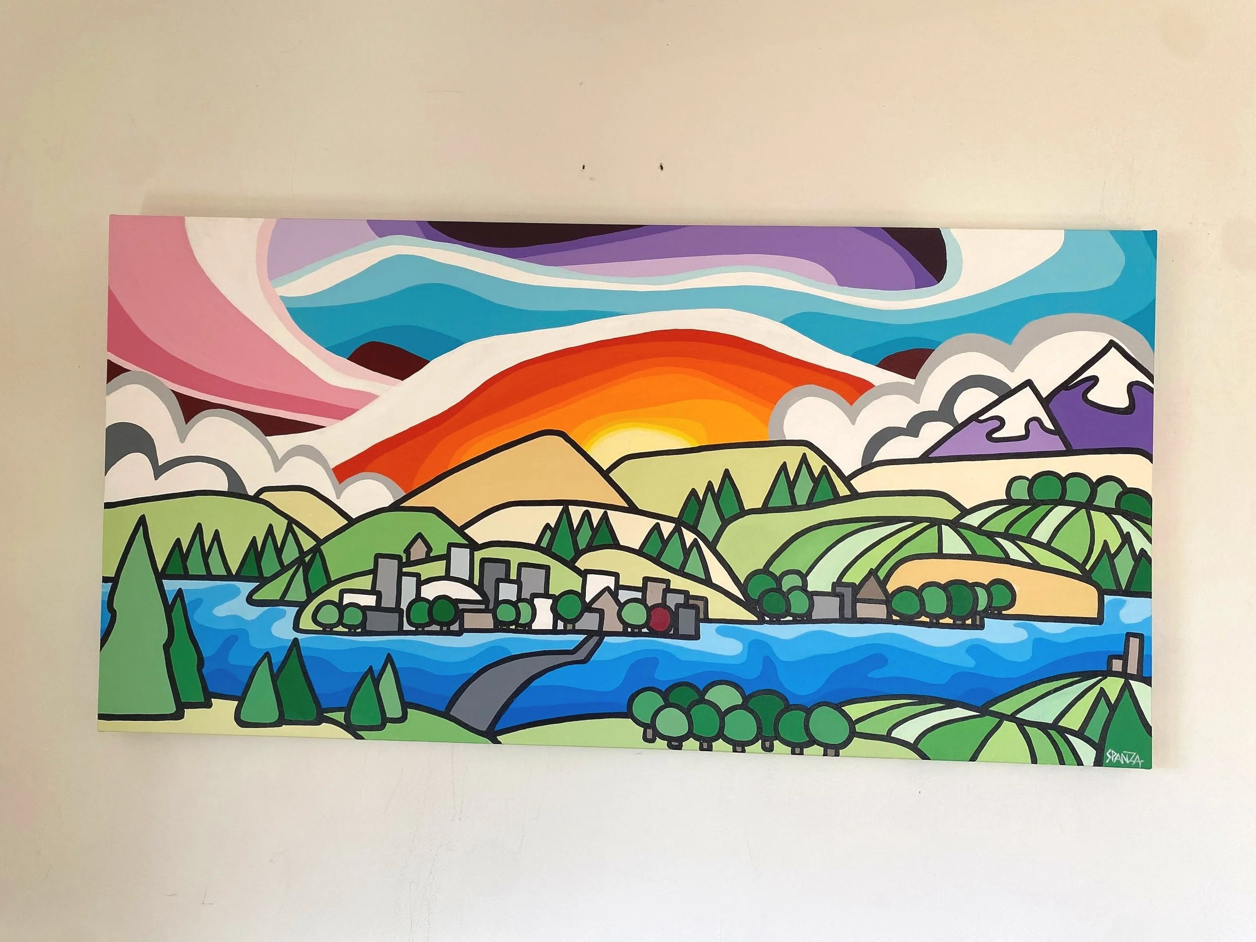 Westside to Kelowna 24" x 48"