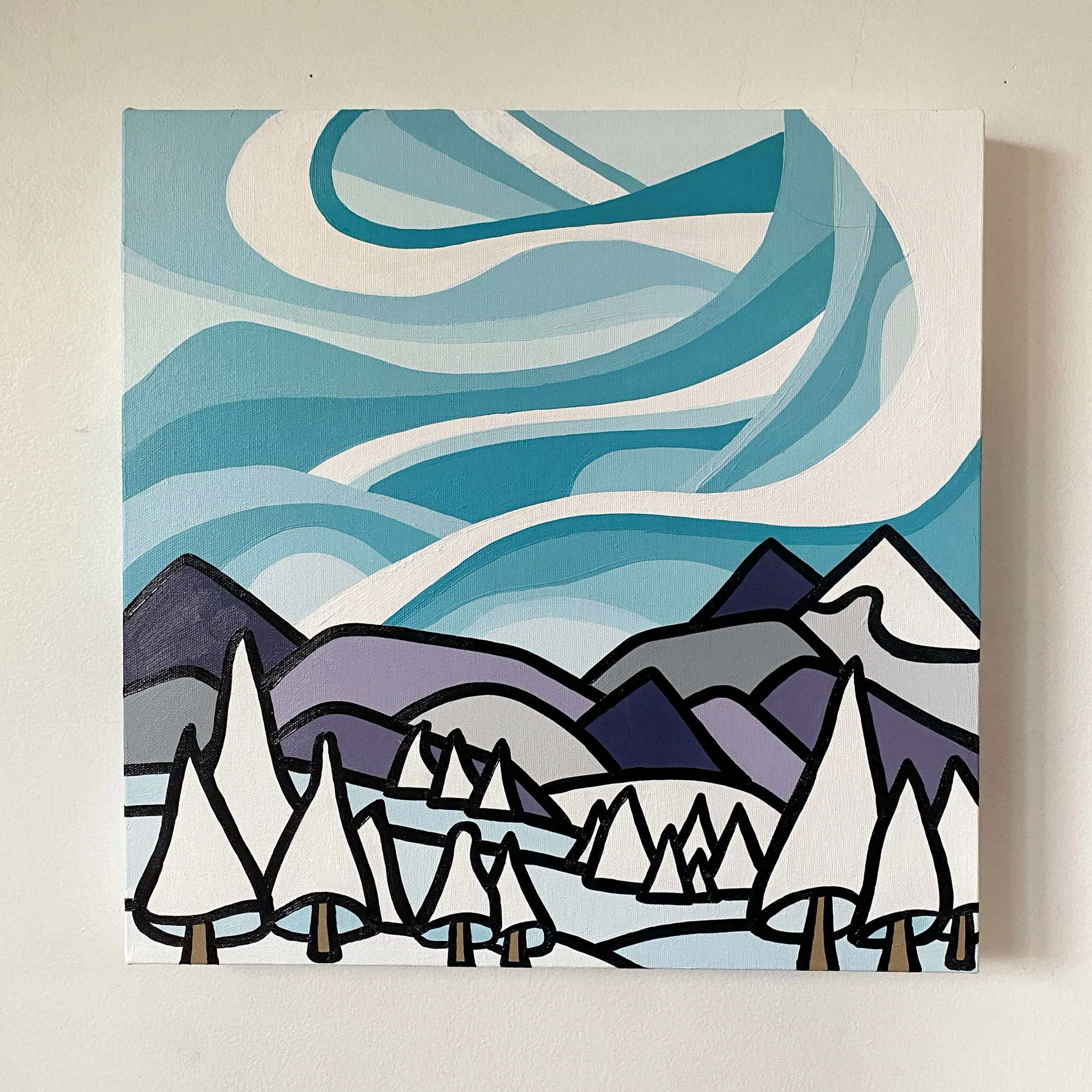 Bluebird Afternoon 16" x 16"