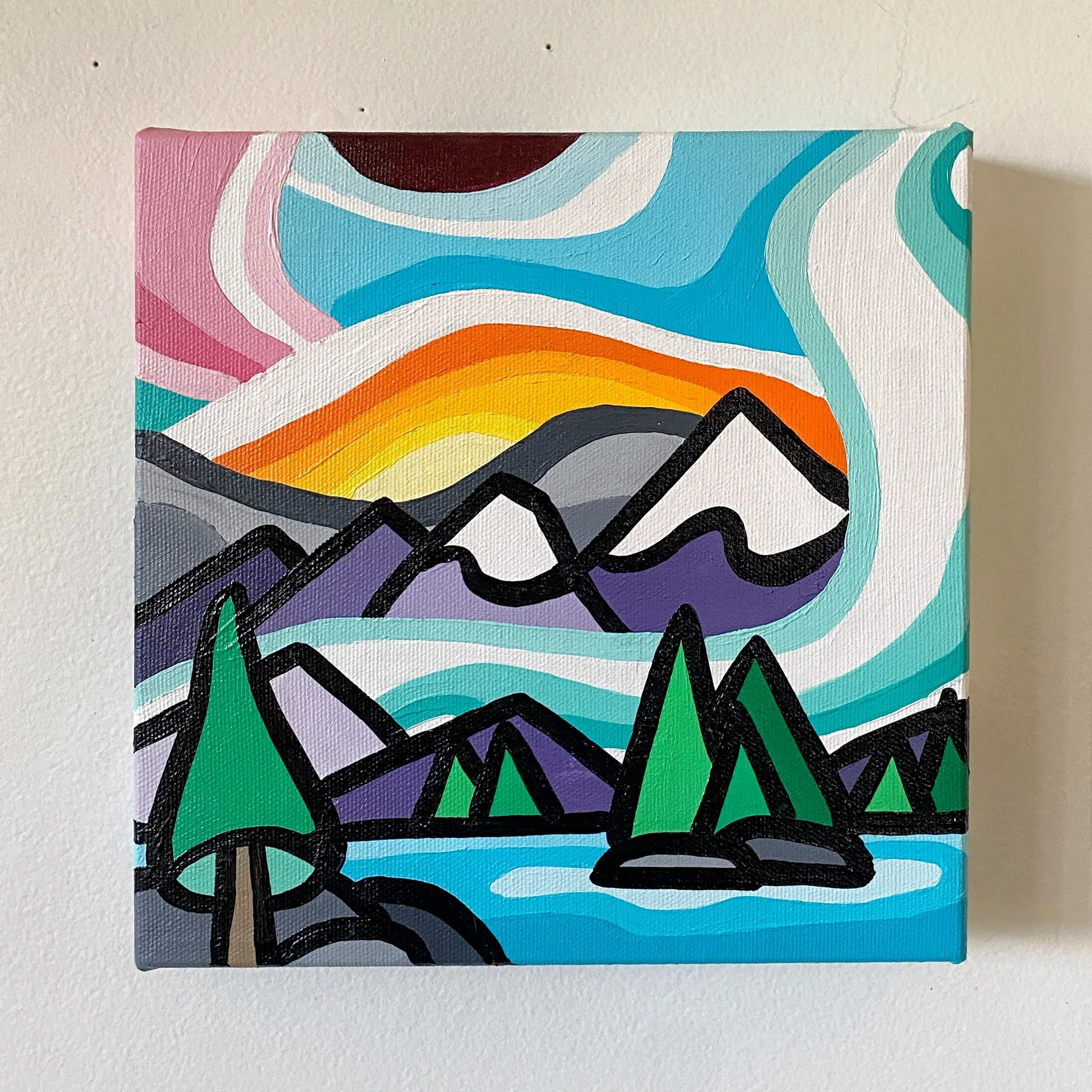 Deep Cove  8" x 8"