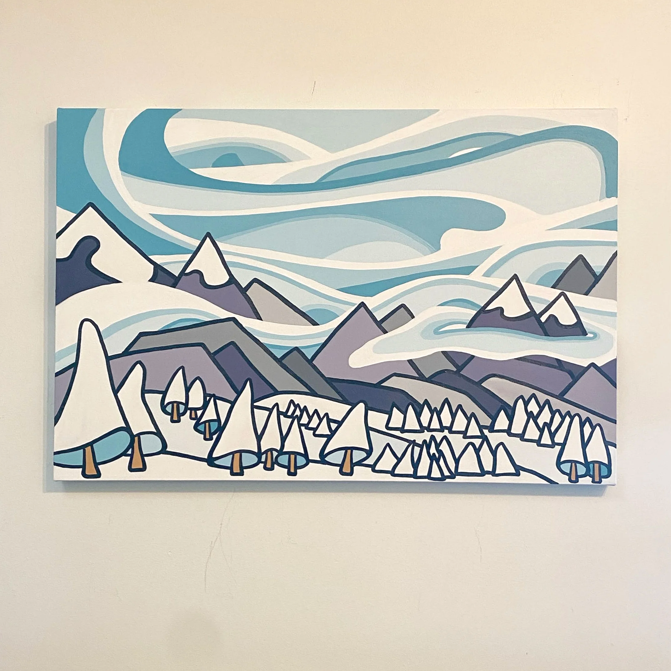 Taking A Ski Day 24" x 36"