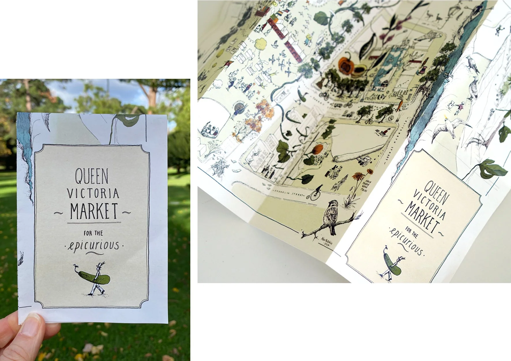 Folded version of Queen Victoria Market for the Epicurious
