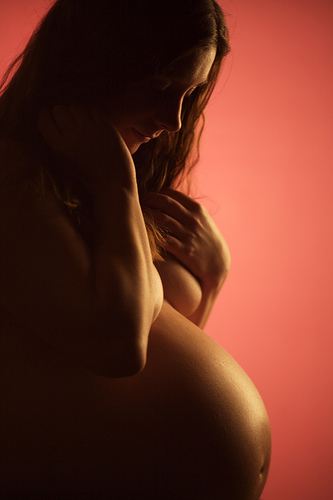 Pregnant with Imogen in 2006, Image taken by Stef