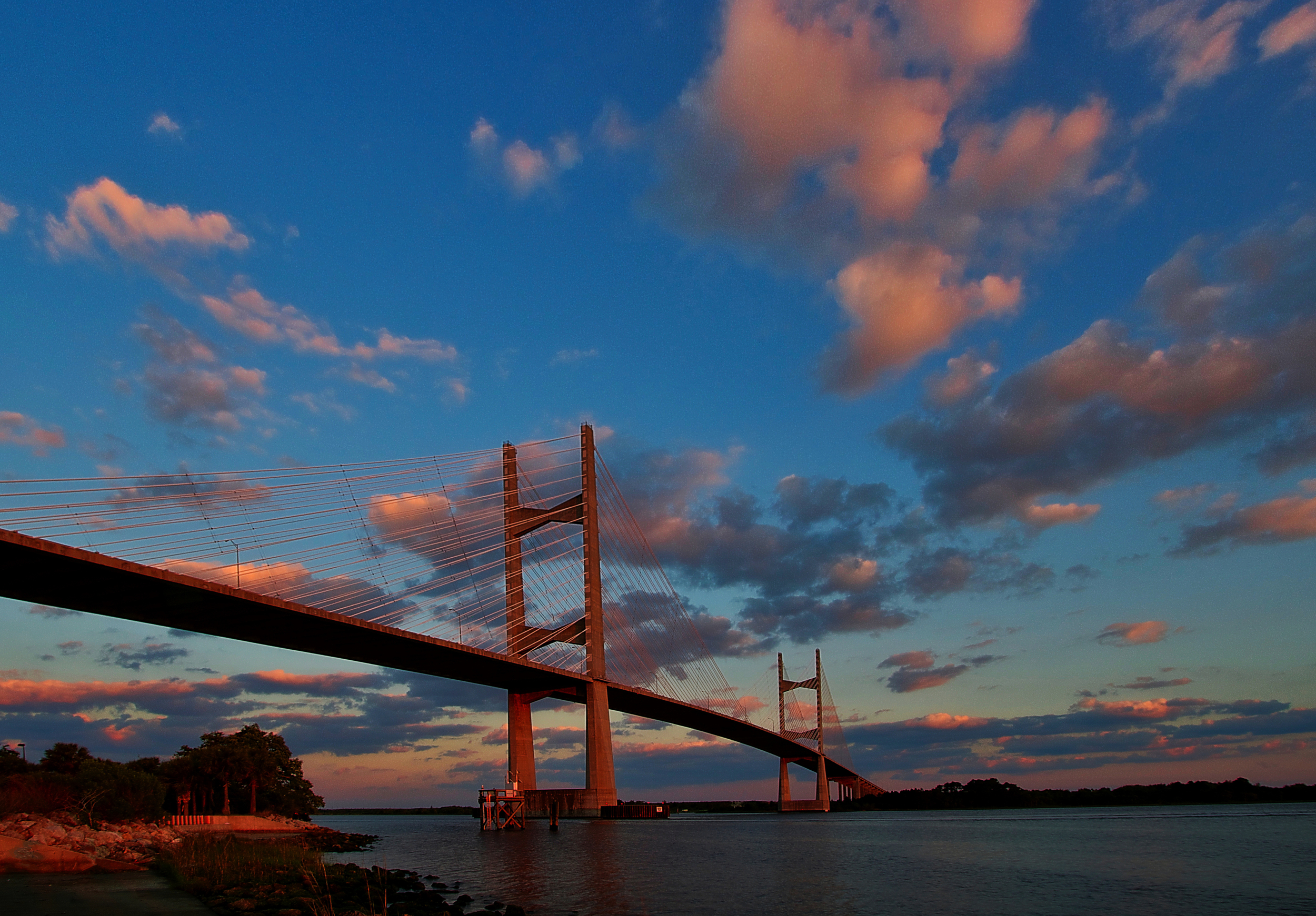 Sunset Dames Point Bridge, Jacksonville Florida