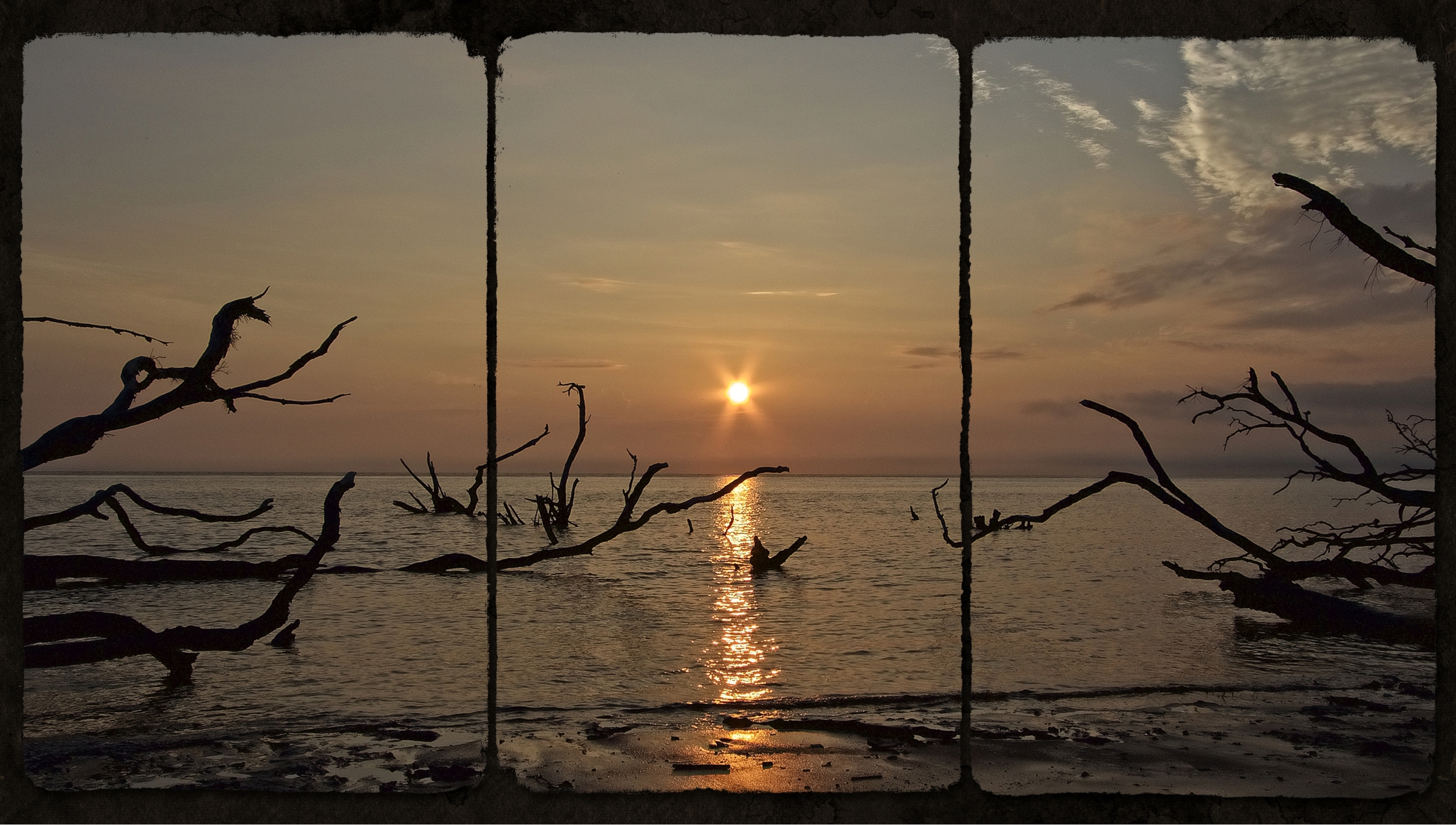 You only get a small moment in time to catch the sunrise...Got it..Black Rock Beach sunrise triptych...Follow the sun...