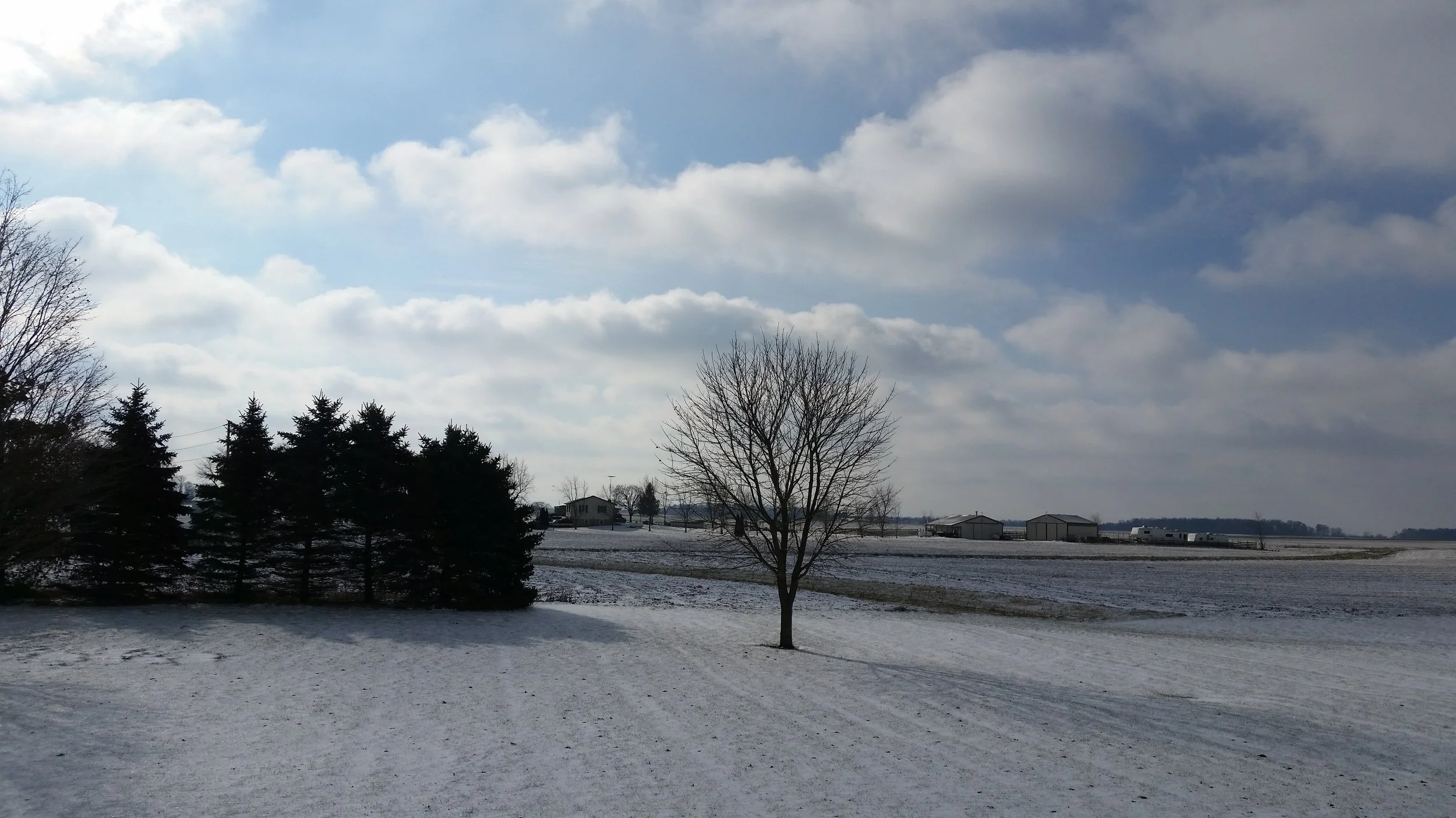 Snow covered fields of Ohio where all the “fun” began…