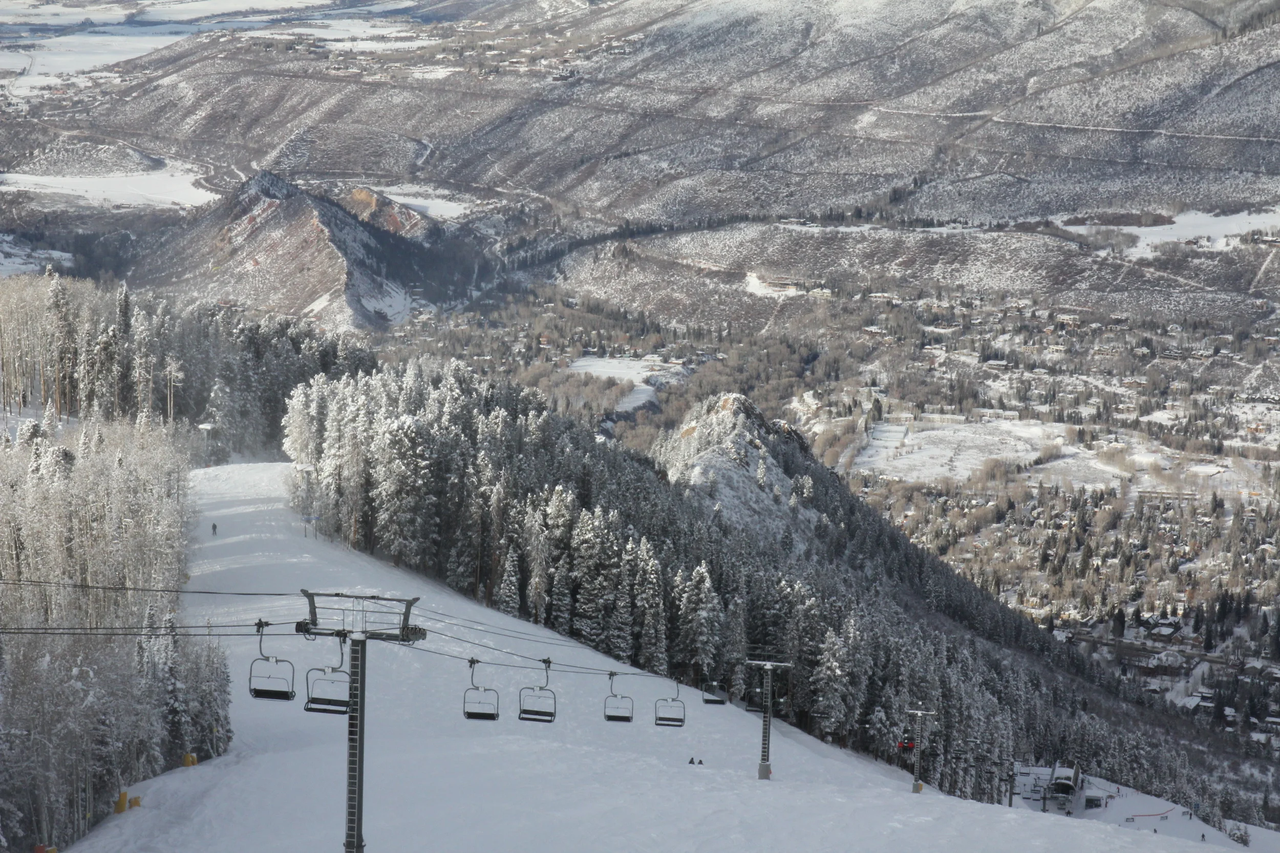 View of Aspen from Aspen Mountain