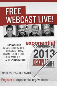 Exponential 2013 Webcast (4/23 - 4/25) - Past