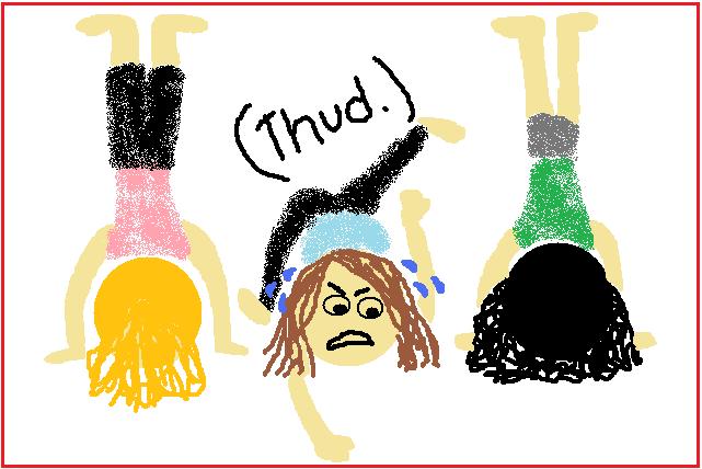 Headstand fail #yoga Image credit: ceciliaabraham.blogspot.com