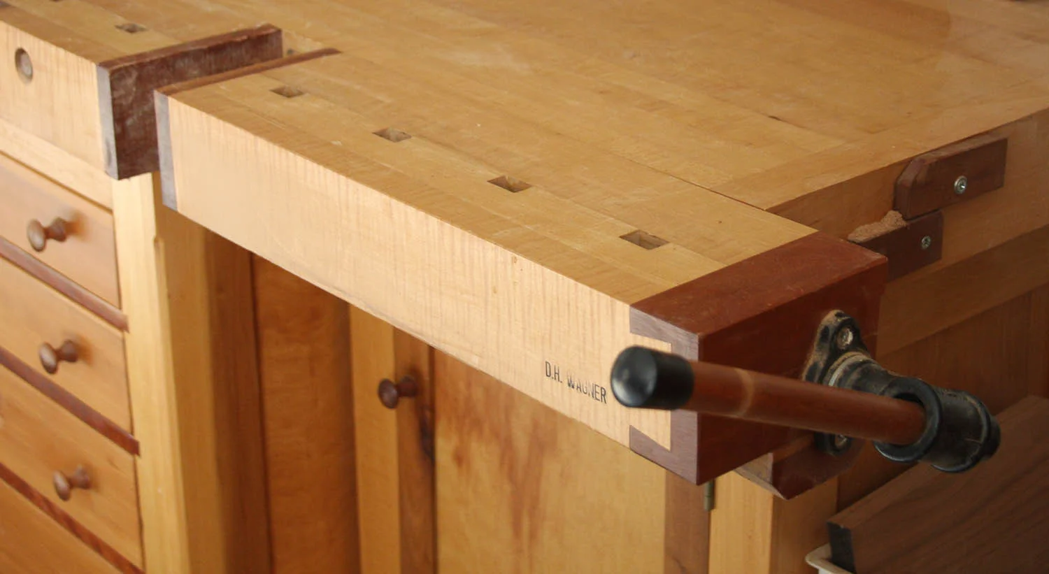 Maple with Cherry and Poplar workbench