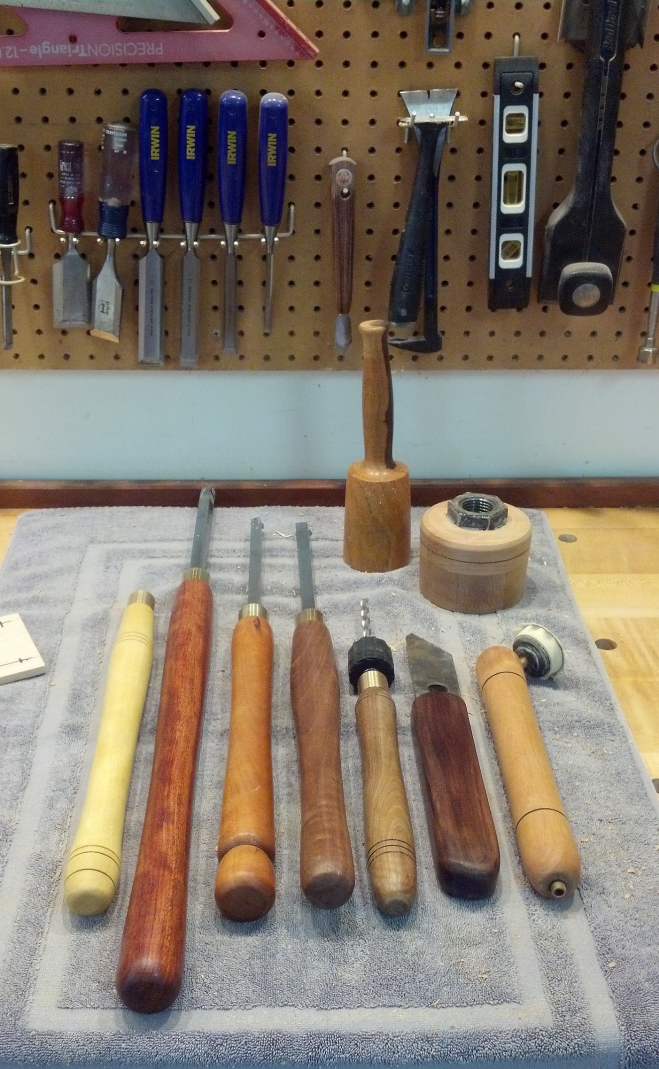 Wood turning tools, made by David.