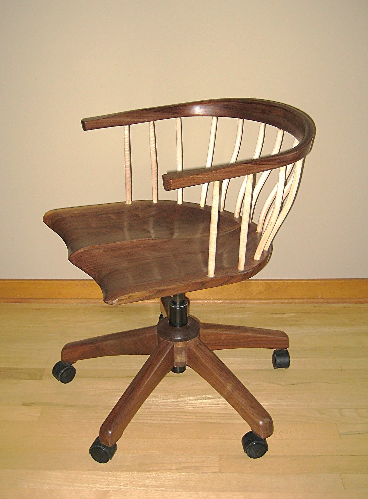 Desk Chair Walnut and Maple