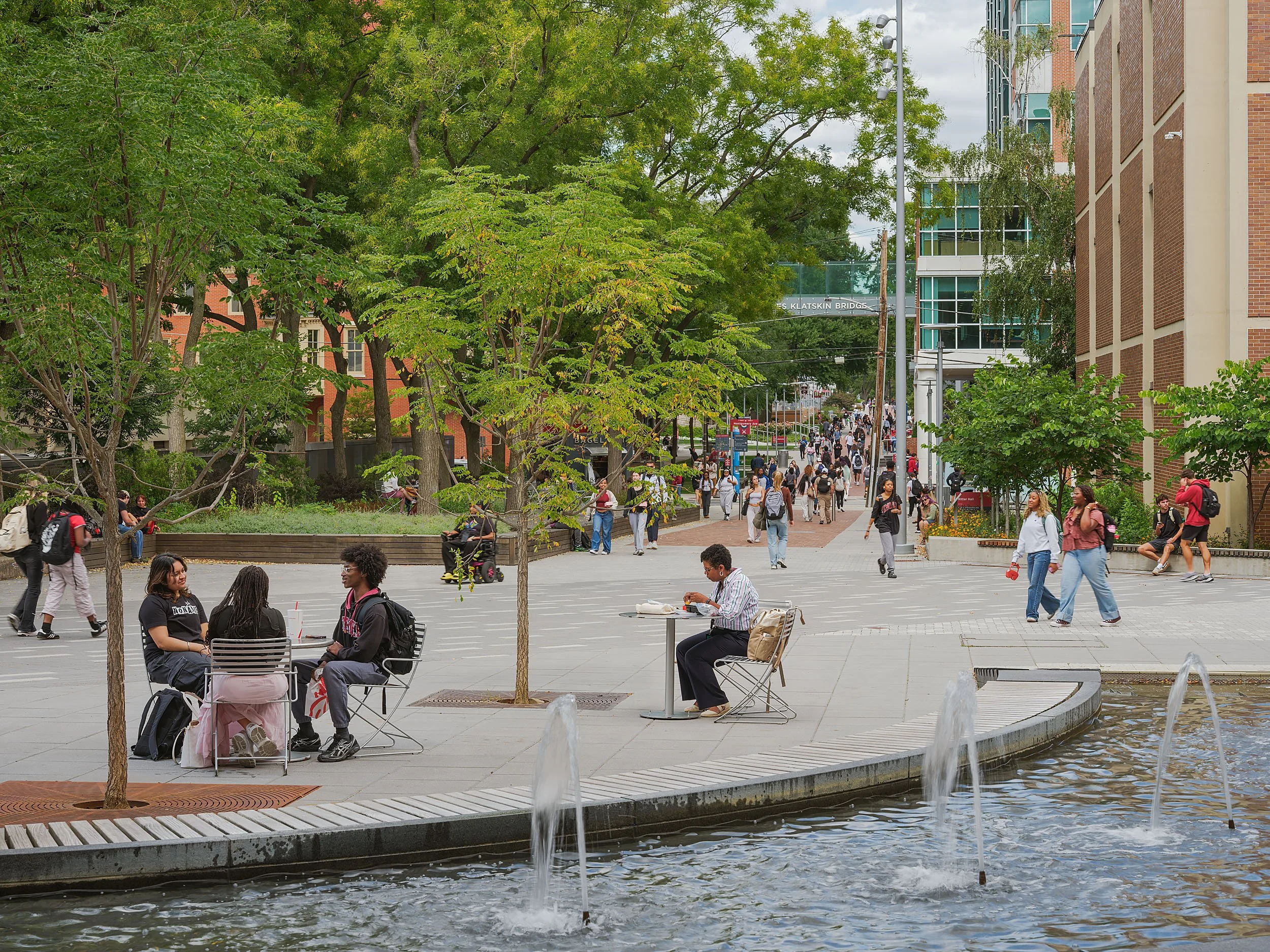 Temple University Liacouras Walk South: "The Cut" - Philadelphia, PA