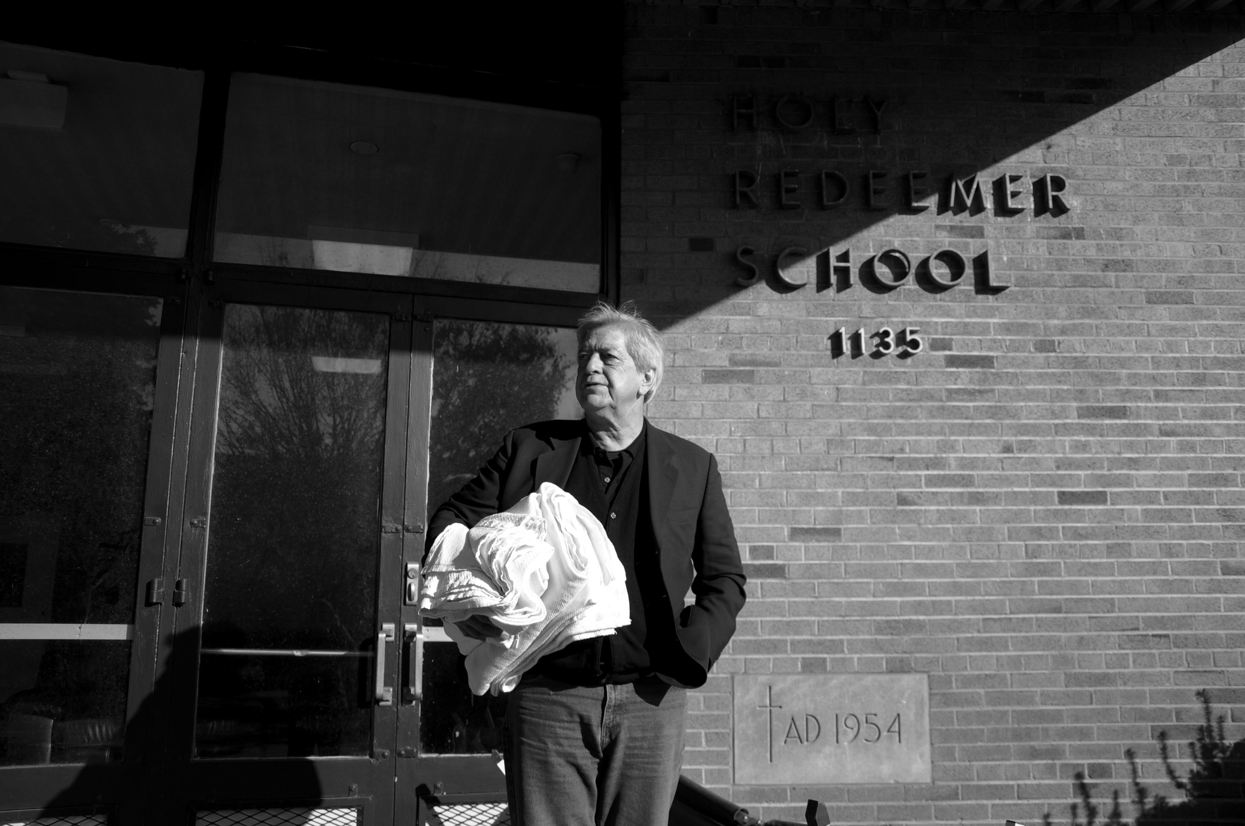  Ed and Cynthia, a homeless couple, live outside the Holy Redeemer Catholic School on New Jersey Avenue.&nbsp;Dr. Anthony Martinez delivers blankets to the couple, but Ed and Cynthia are not at the Church.&nbsp; 