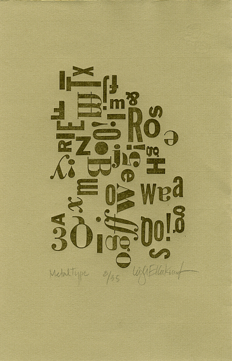 Metal Type print