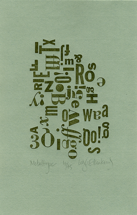 Metal Type print