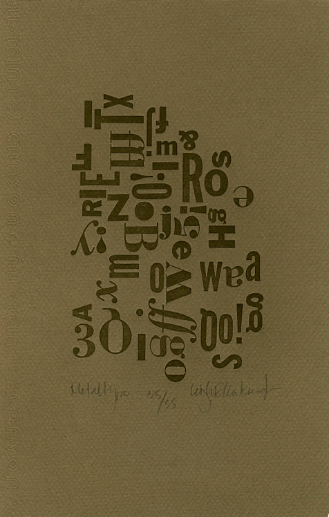 Metal Type print