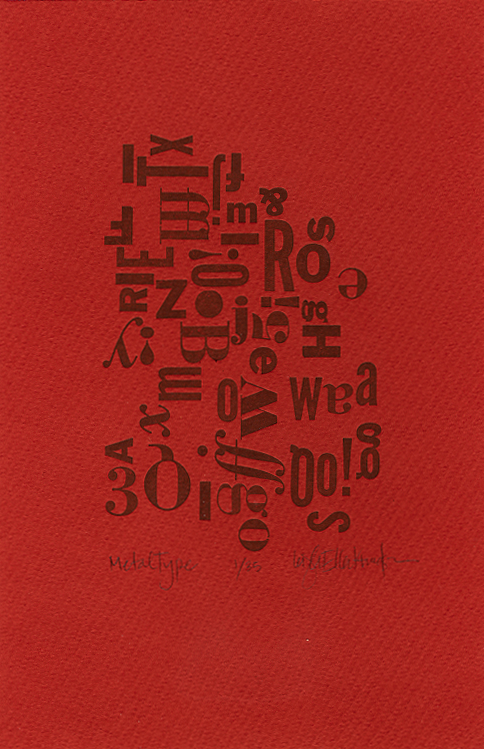 Metal Type print