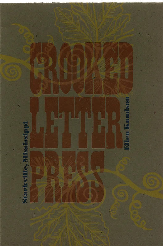 Crooked Letter Press print