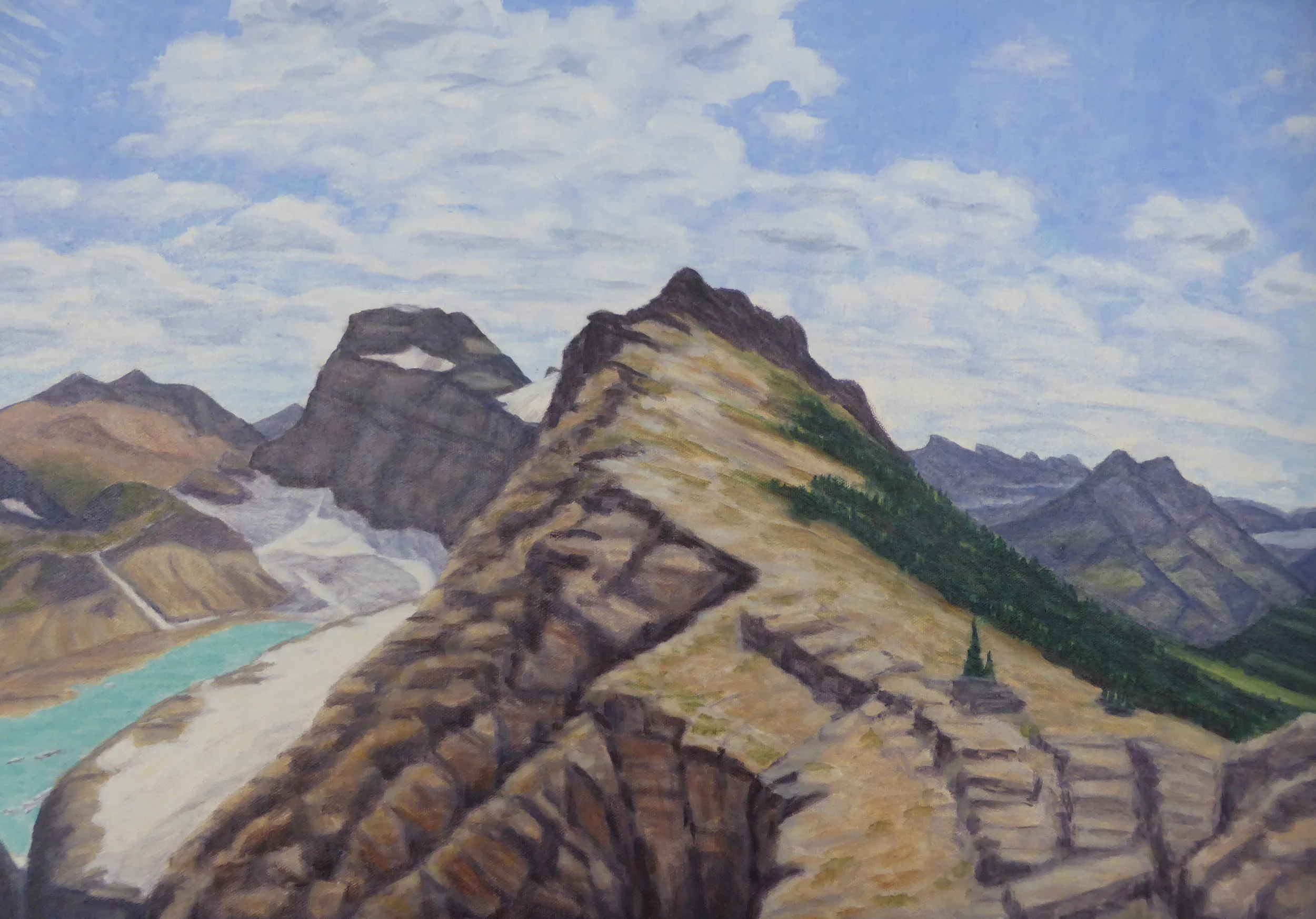 On the Divide at the Grinnell Glacier Overlook