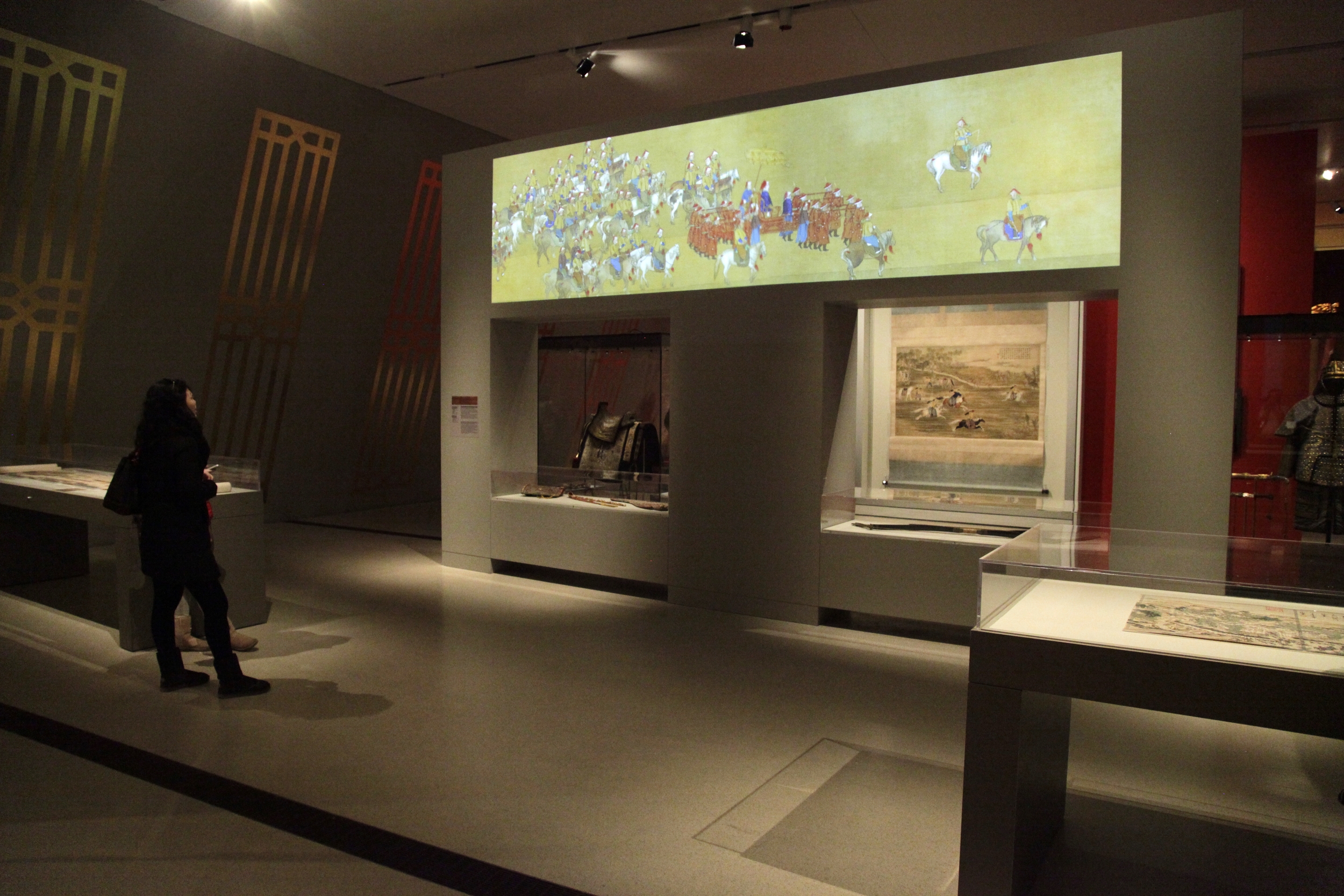  ANIMATED PAINTING  .&nbsp; This installation brings alive the scroll painting of the &nbsp; Qianlong emperor’s southern inspection tour (1764 – 1770).&nbsp;The animation transforms the static characters in the original painting to create a dynamic 
