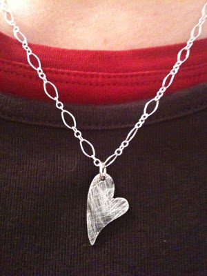 sterling silver heart necklace