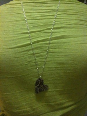 silver enamel necklace