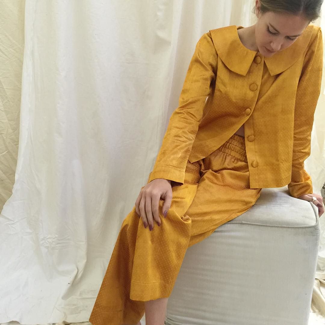 new silk mashroo boxing pant & blouse pajamas // new pieces in the shop // cistanthe.com