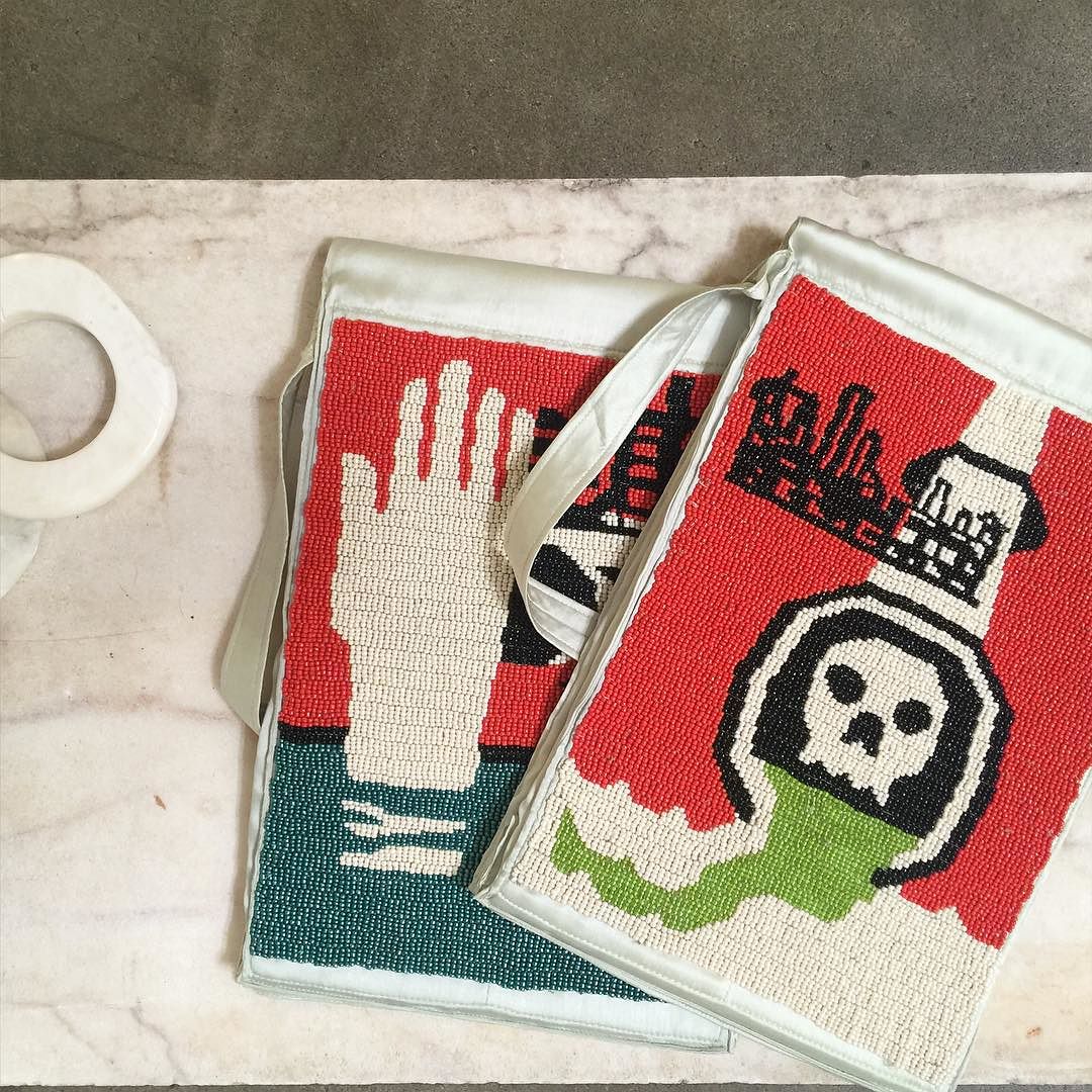 Xhosa hand-beaded power plant // sandwich bags // #cistantheshop