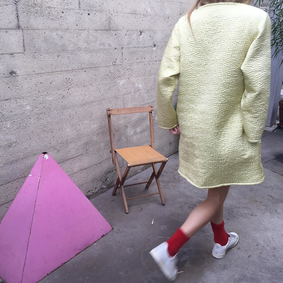 hand-hammered silk charmeuse box coats // made in Delhi #cistantheshop