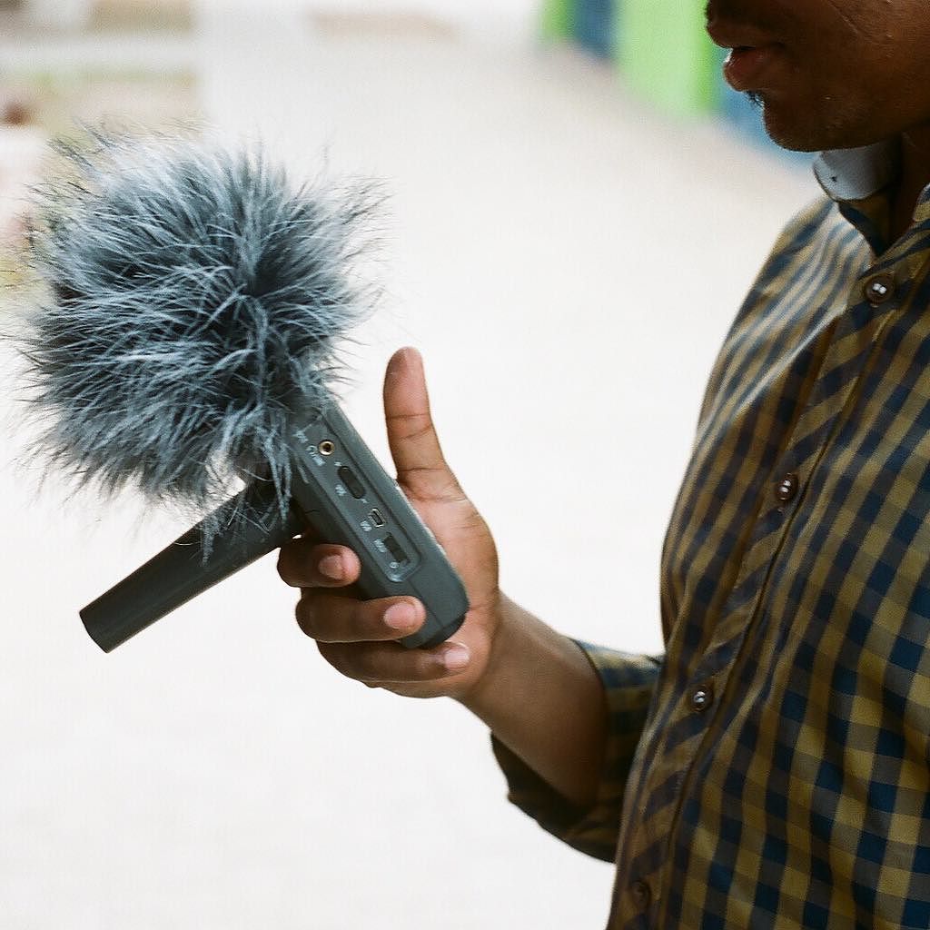 getting interviewed for the local Tsumkwe radio station