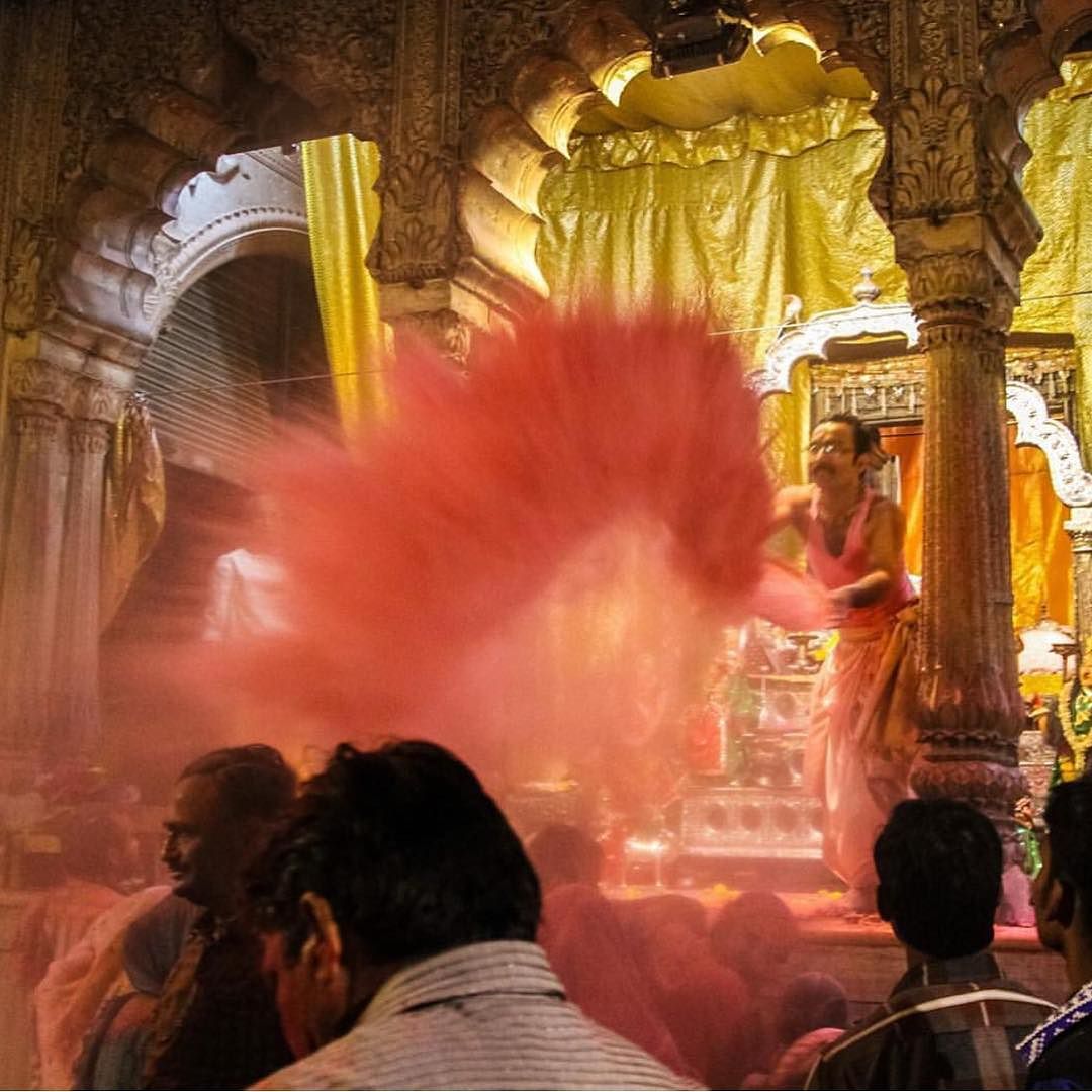 Holi colors in Vrindavan