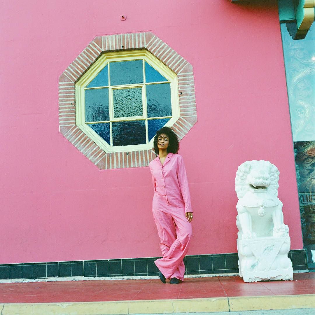 Chinatown + pink khadi