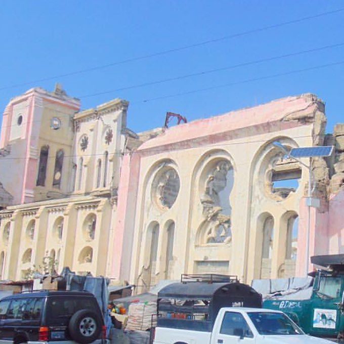 pink wash Port Au Prince