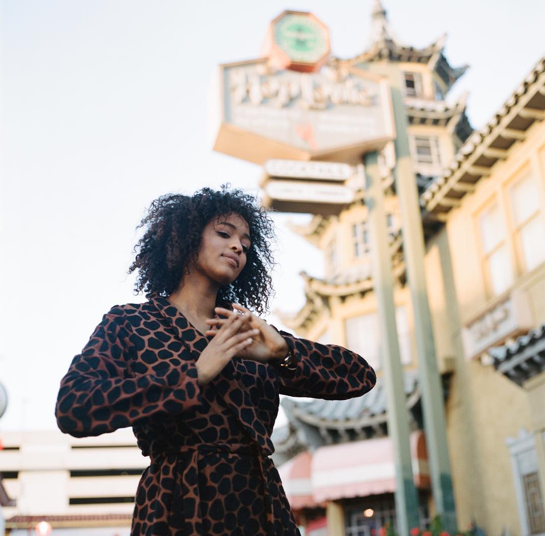 favorite @kaylablackmon in hand-embroidered spot coat, made in Ahmedabad