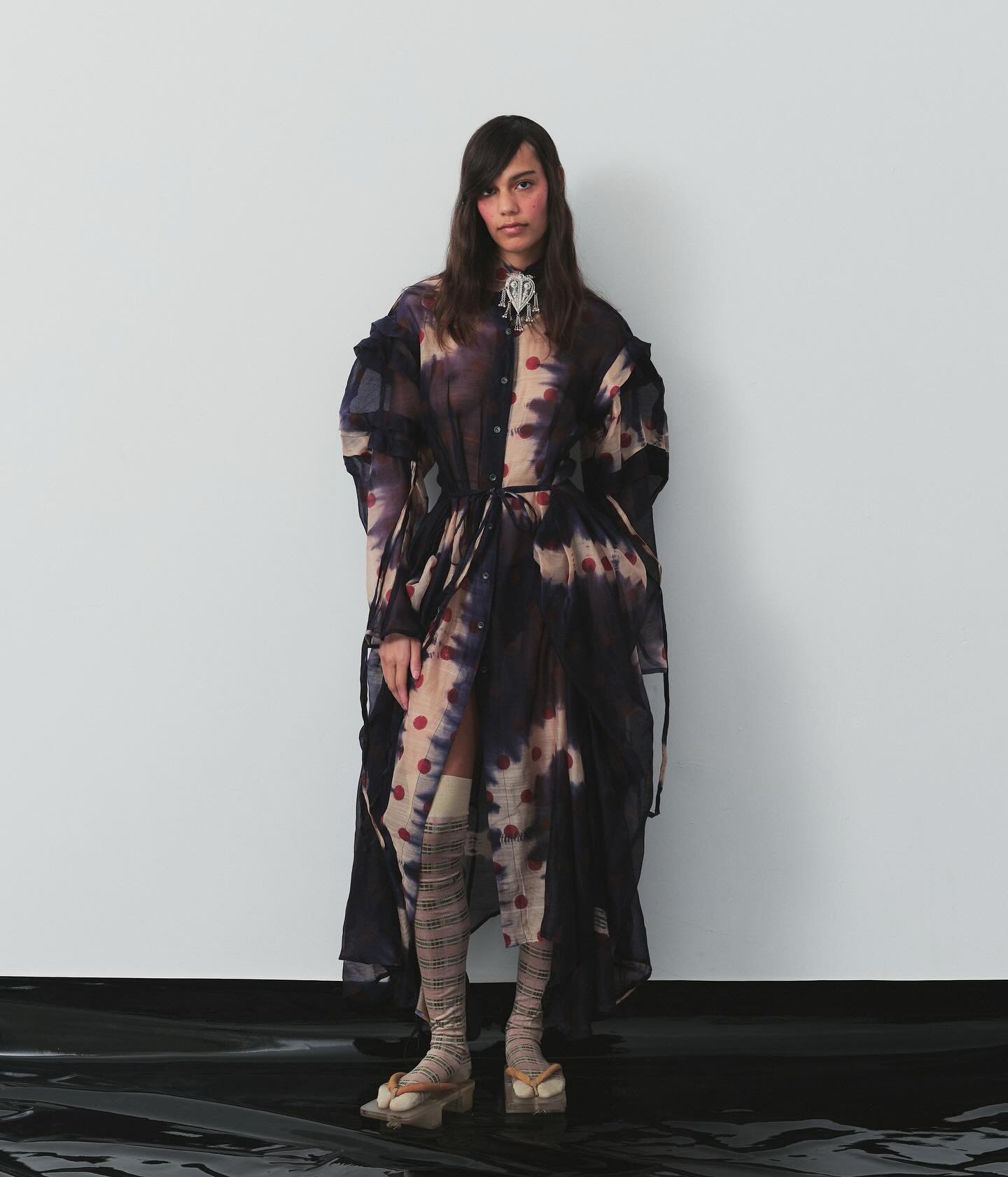 Collection 16 / hand-dyed and block printed on hand-woven silk chanderi